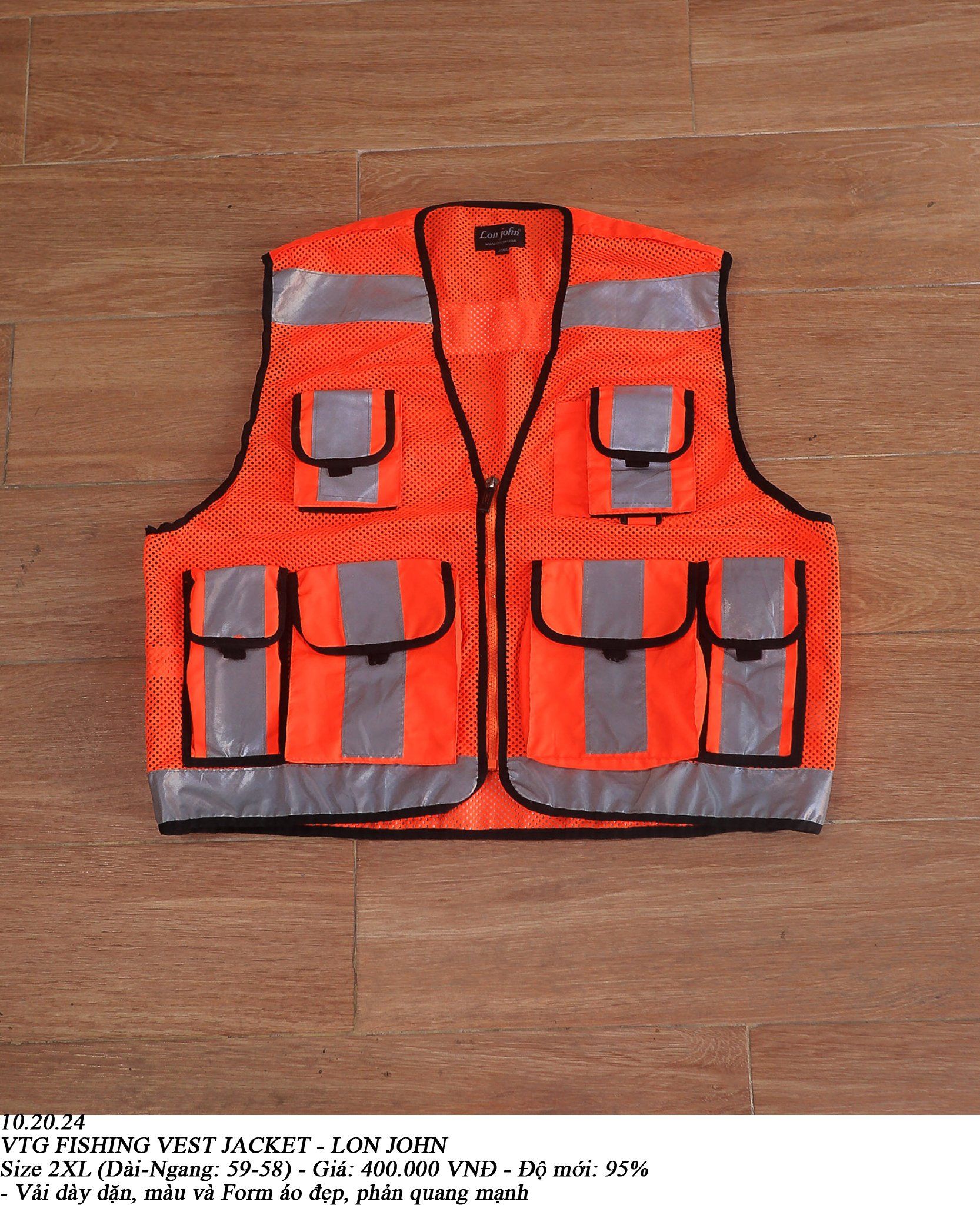 10.20.24 - VTG FISHING VEST JACKET - LON JOHN