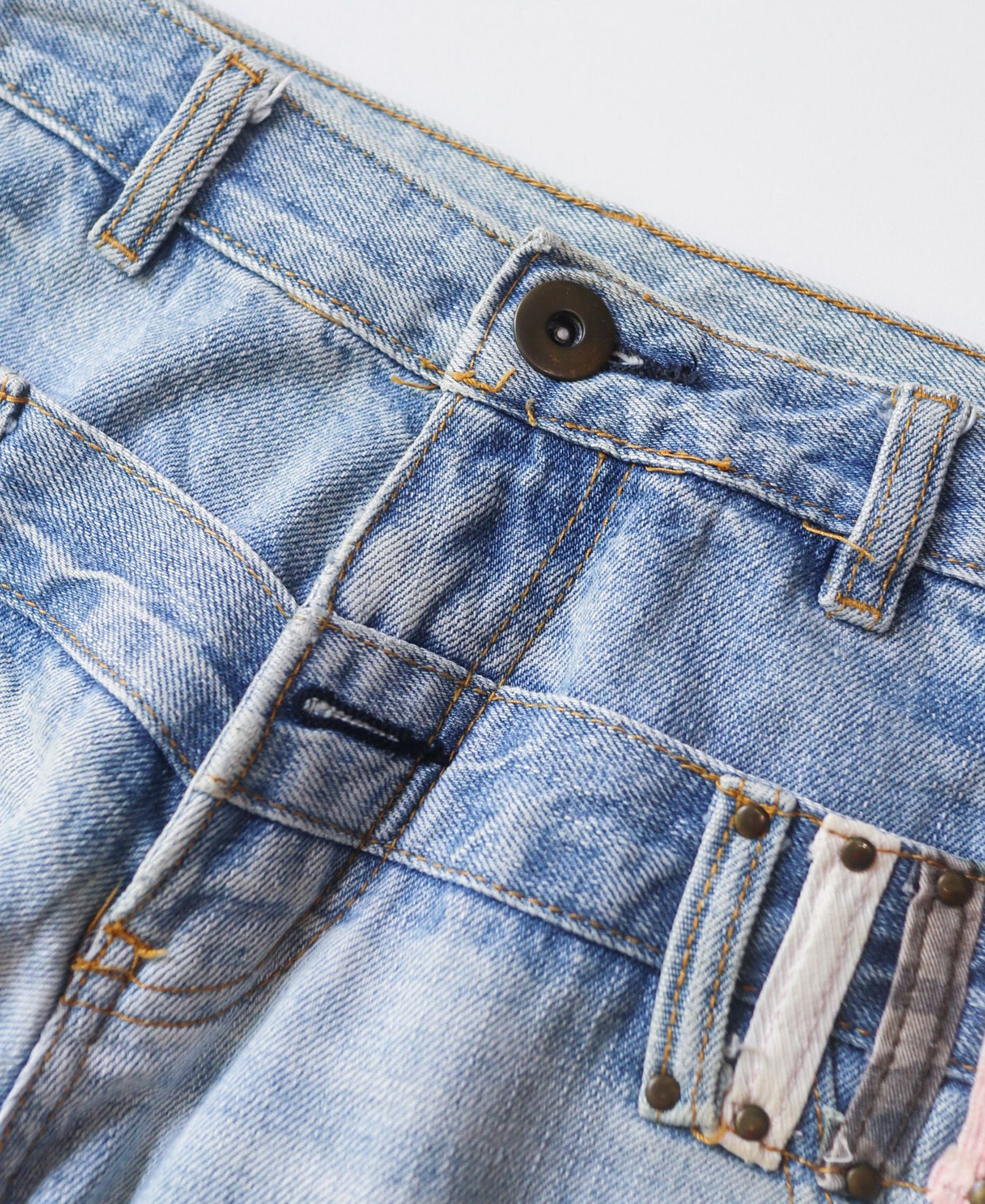 10.16.23 - VTG DOUBLE WAISTED DENIM PANTS - MOUTH VALLEY