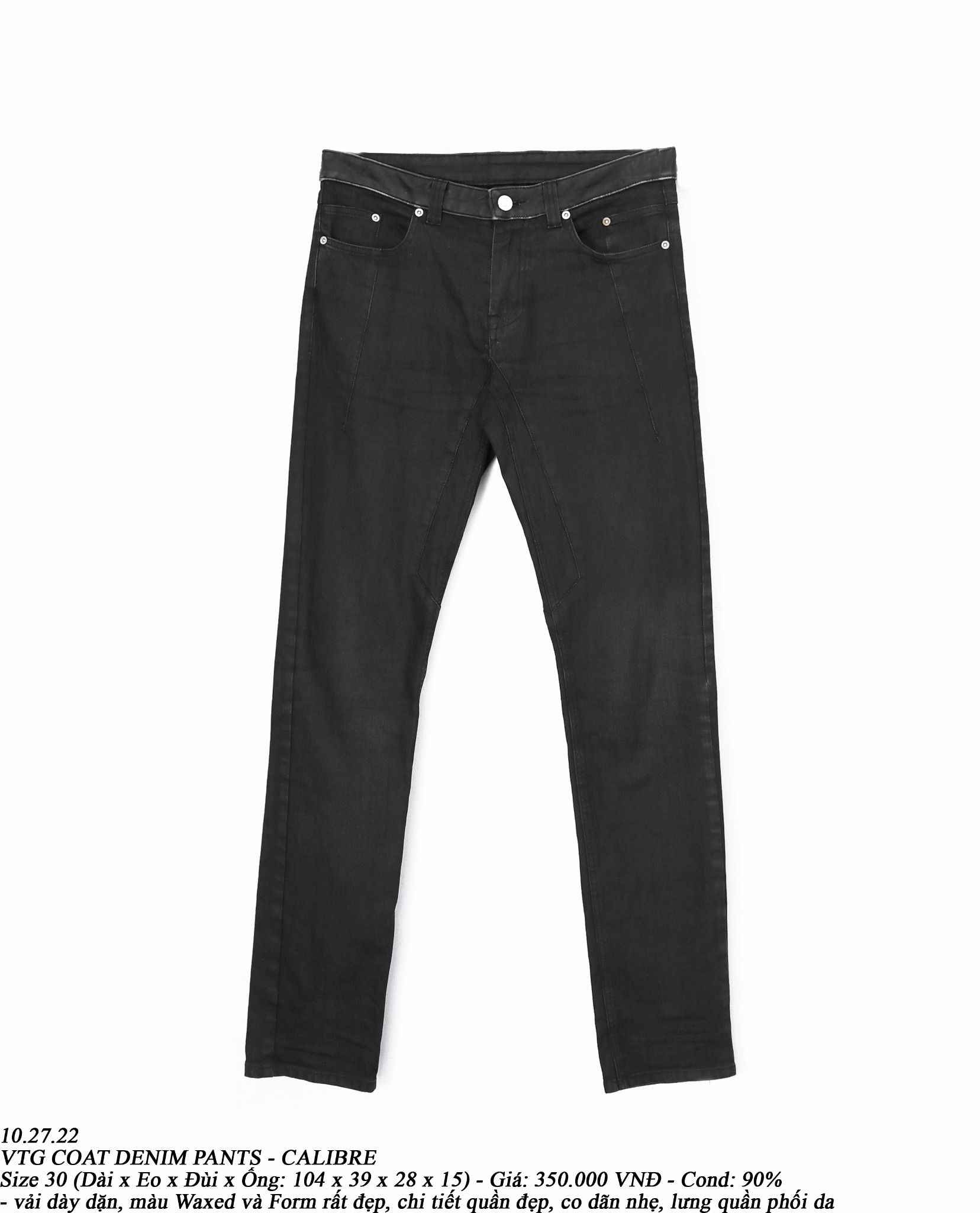 10.27.22 - VTG COAT DENIM PANTS - CALIBRE