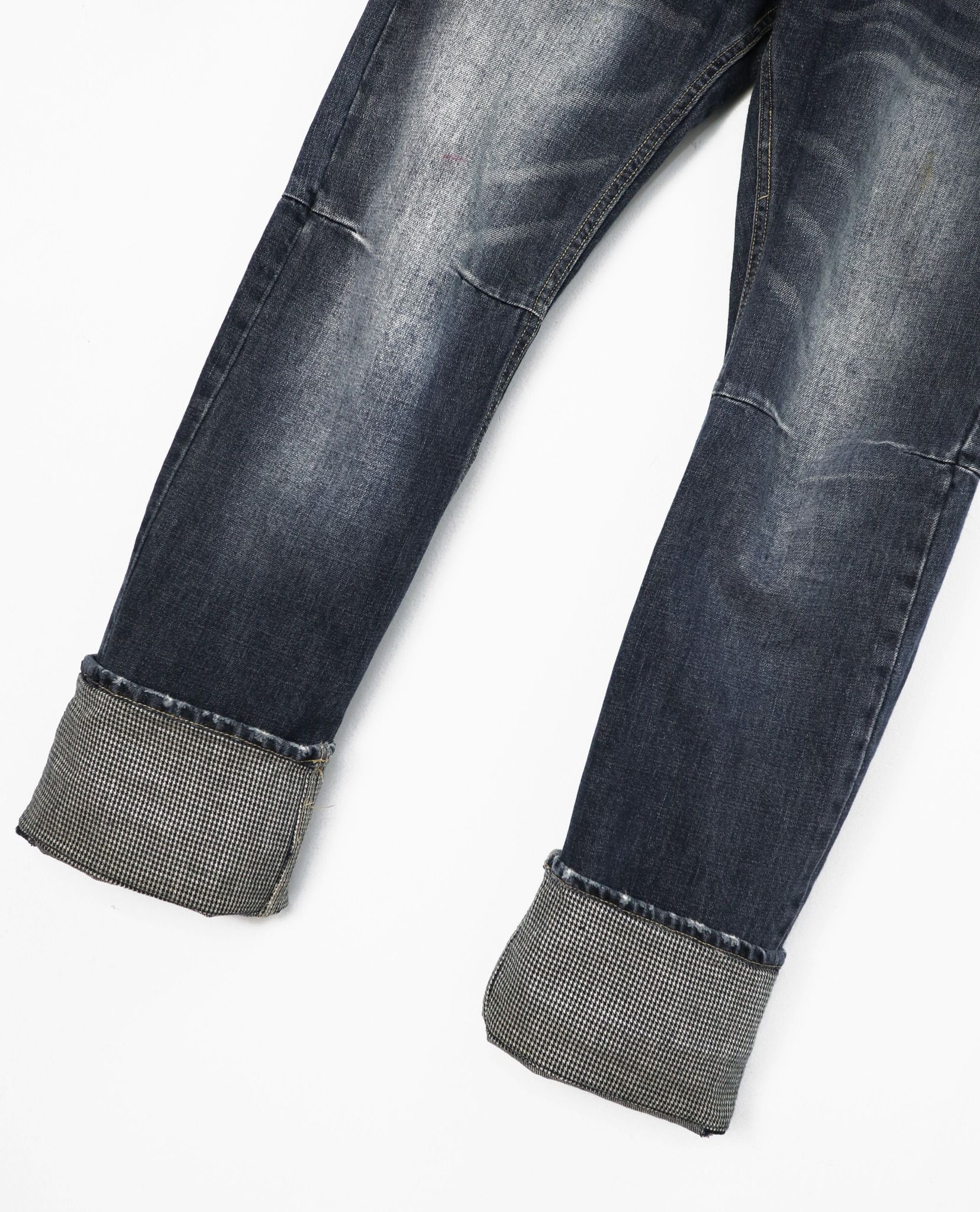 10.27.22 - VTG DOUBLE WAIST DENIM PANTS - STANDARDS OF URBAN CRAFT