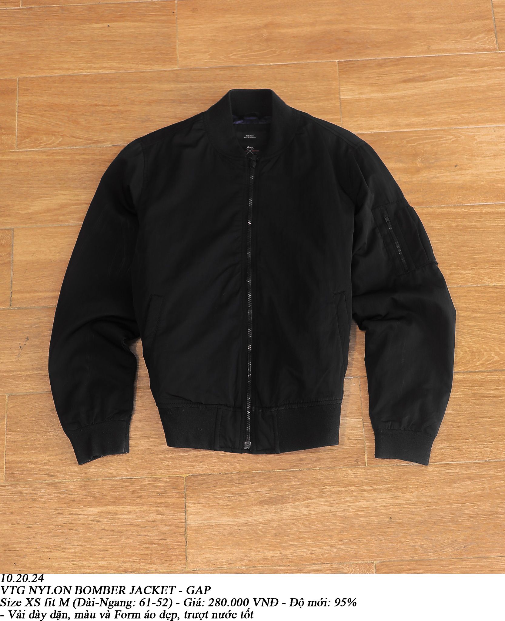 10.20.24 - VTG NYLON BOMBER JACKET - GAP