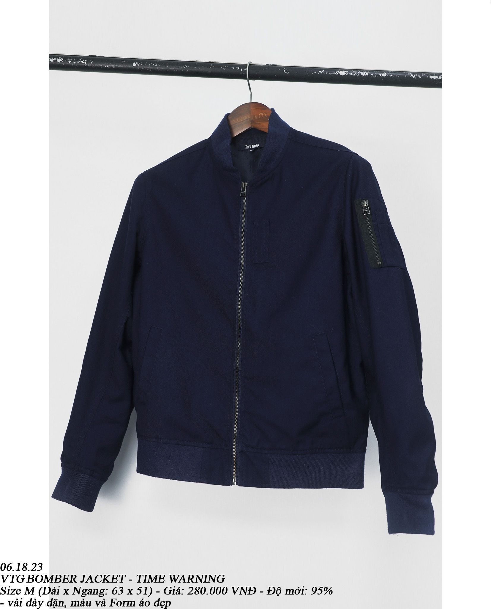 06.18.23 - VTG BOMBER JACKET - TIME WARNING
