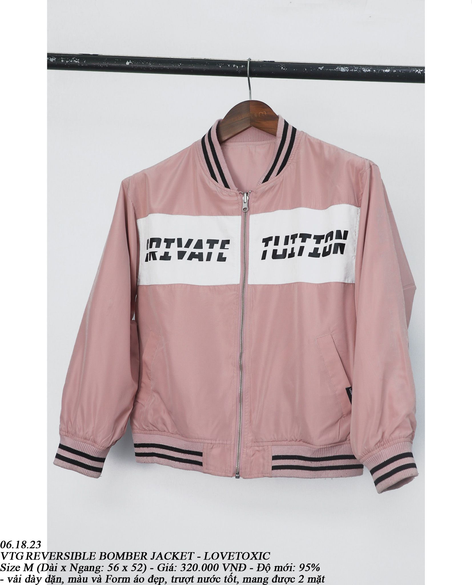06.18.23 - VTG REVERSIBLE BOMBER JACKET - LOVETOXIC