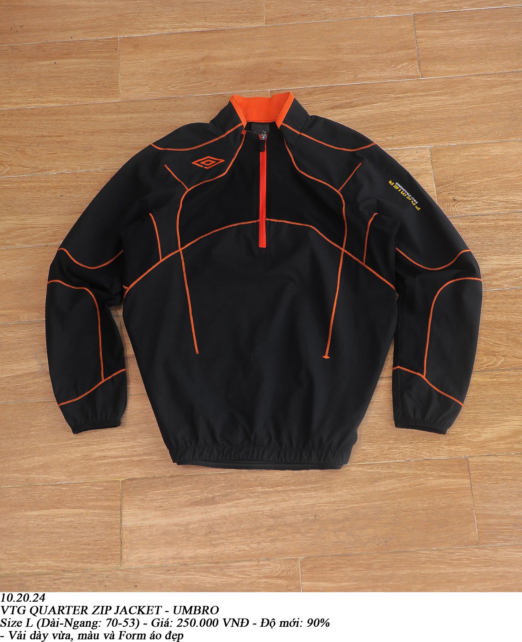 10.20.24 - VTG QUARTER ZIP JACKET - UMBRO
