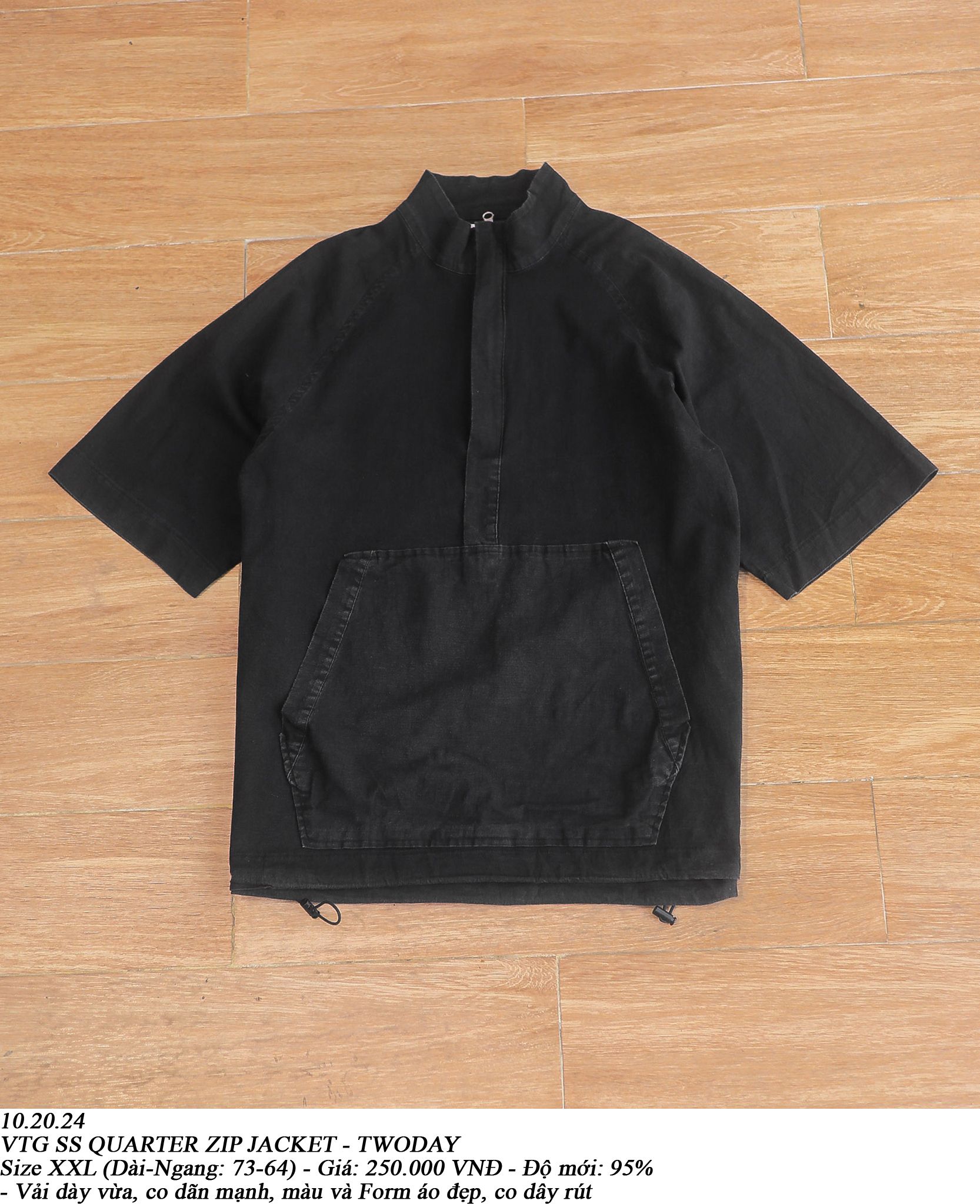 10.20.24 - VTG SS QUARTER ZIP JACKET - TWODAY