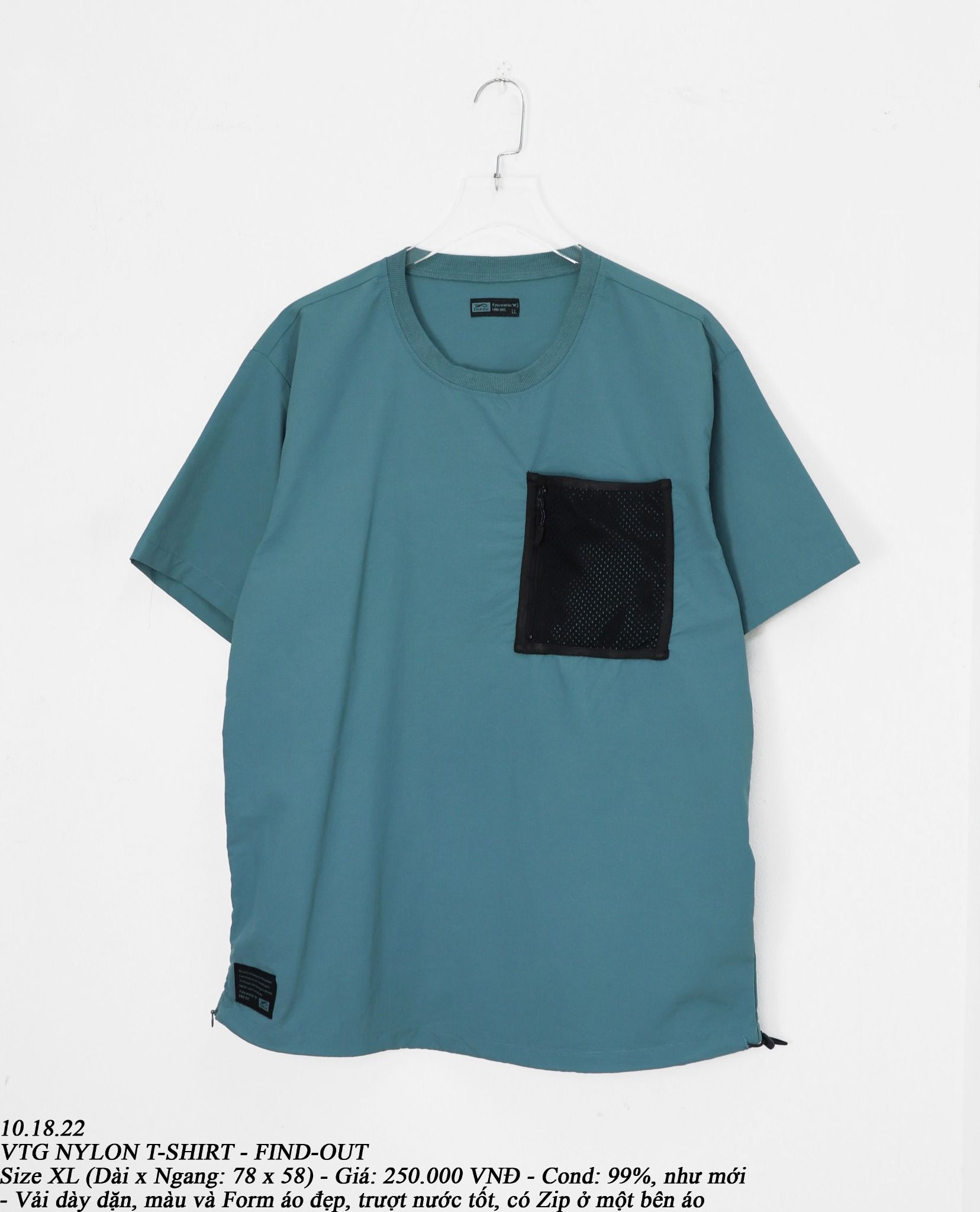 10.18.22 - VTG NYLON T-SHIRT - FIND-OUT