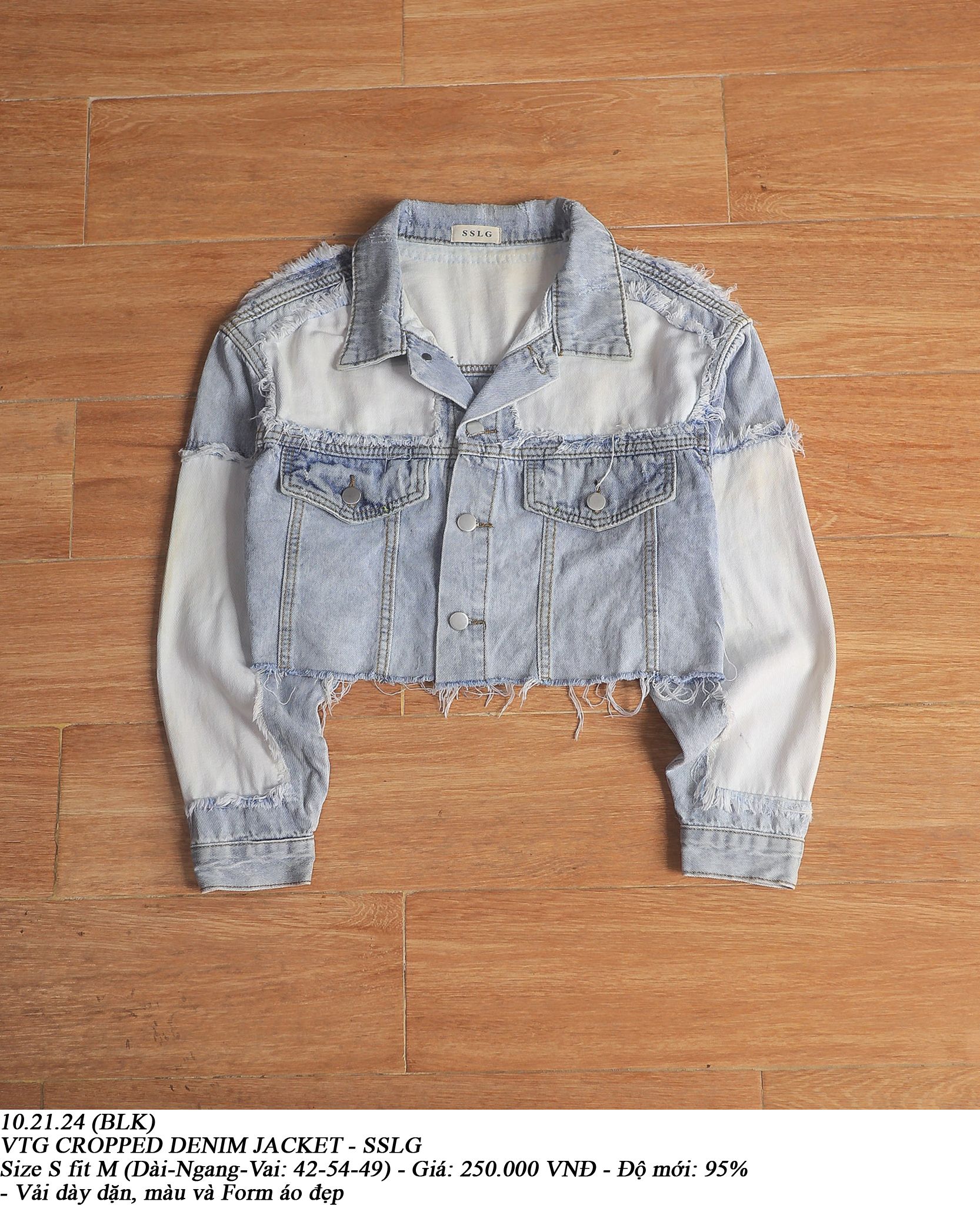 10.21.24 - VTG CROPPED DENIM JACKET - SSLG