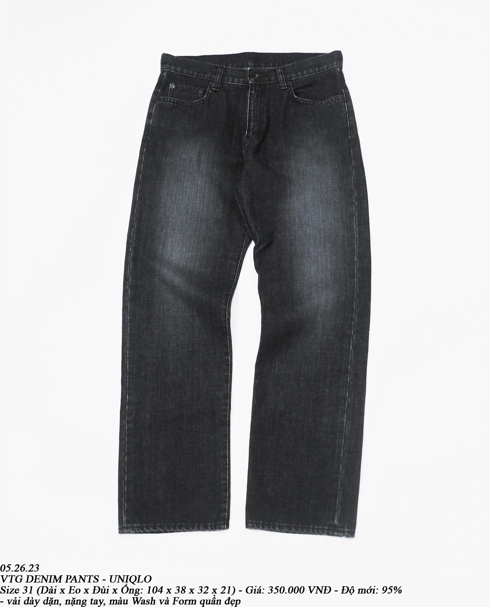 05.26.23 - VTG DENIM PANTS - UNIQLO