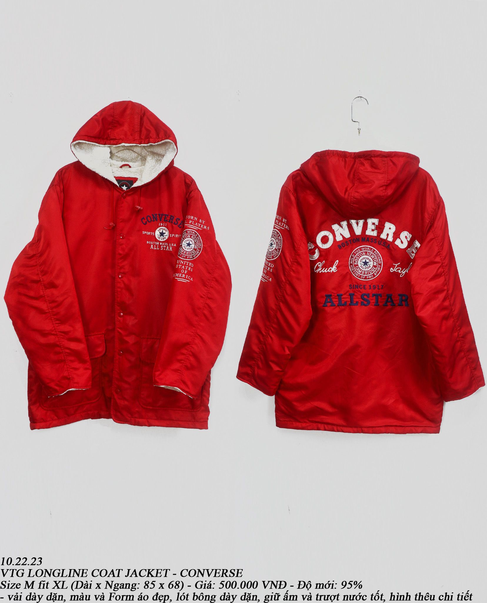 10.22.23 - VTG LONGLINE COAT JACKET - CONVERSE