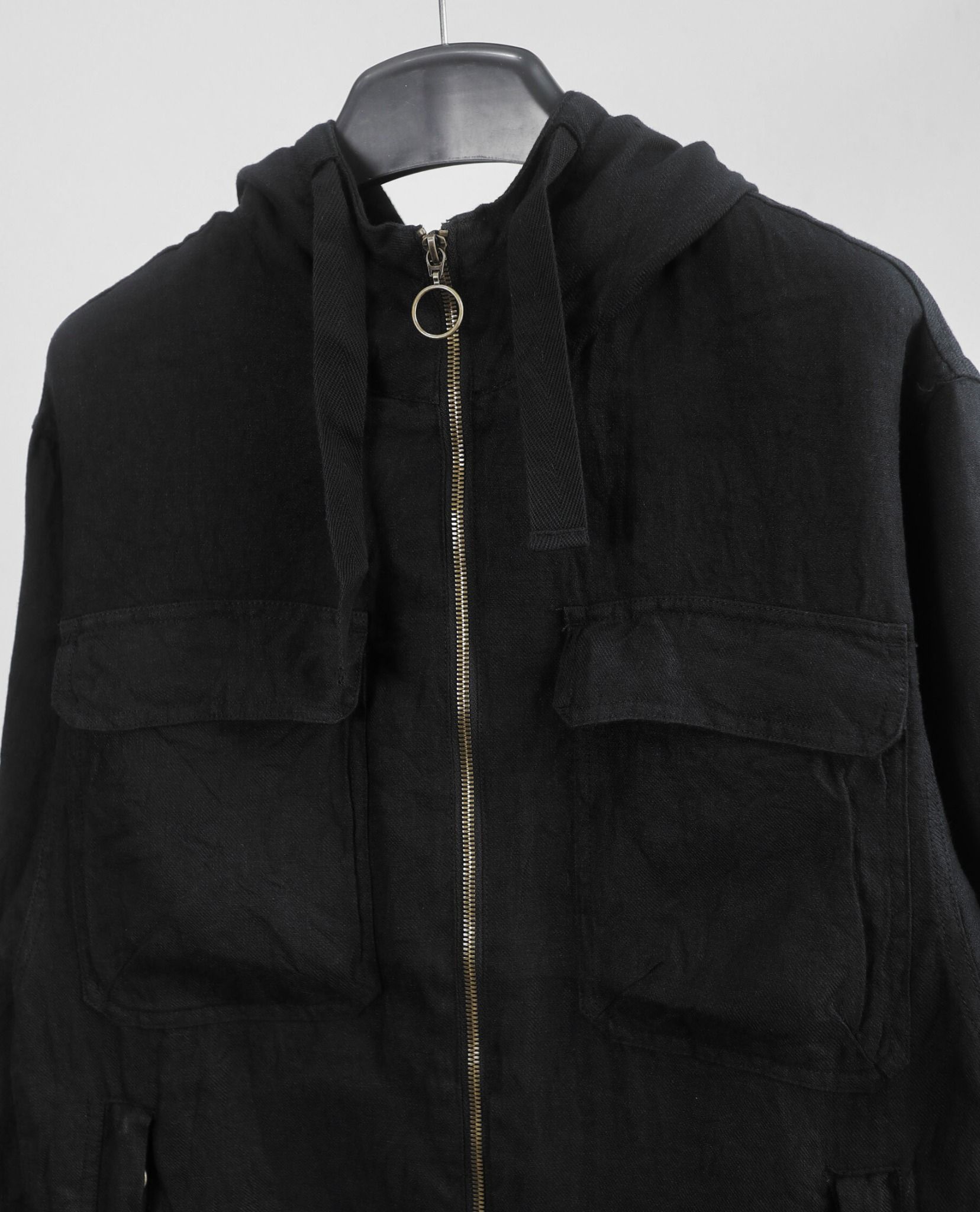 06.25.23 - VTG LINEN HOODED JACKET - ZARA
