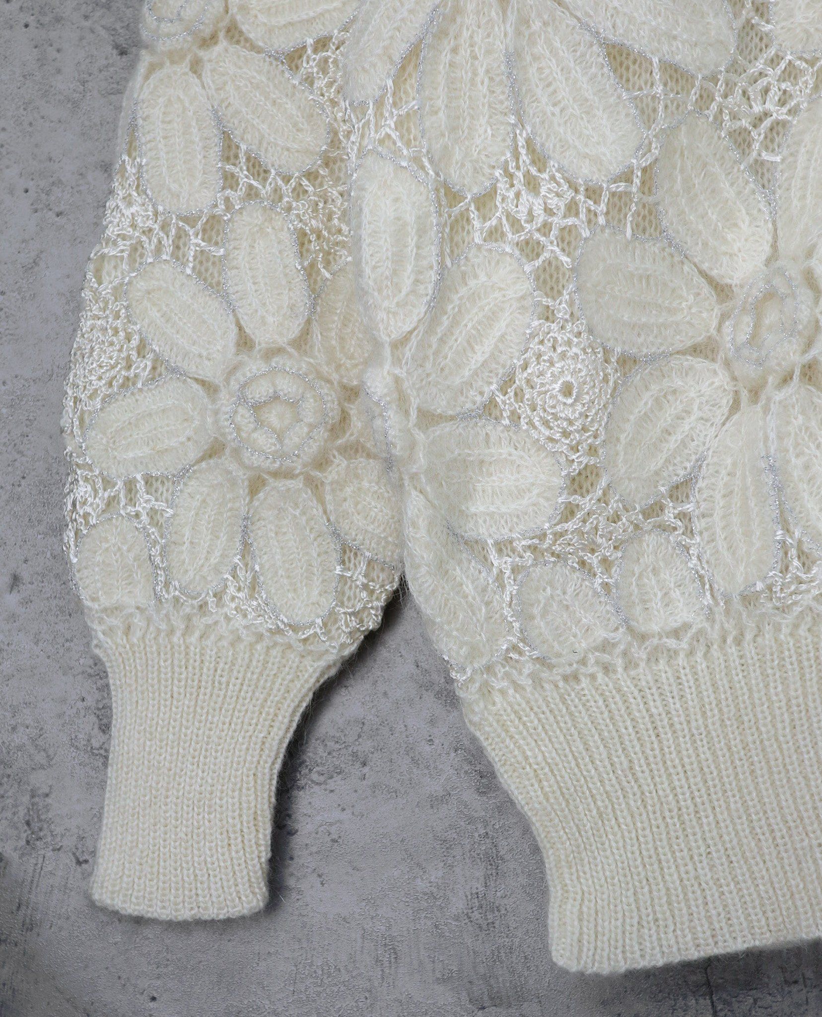 02.14.23 - VTG KNIT BLOUSON JACKET - HAND KNIT