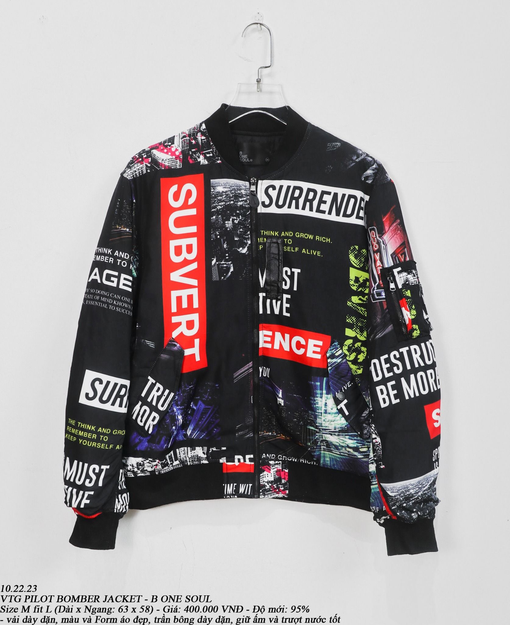 10.22.23 - VTG PILOT BOMBER JACKET - B ONE SOUL
