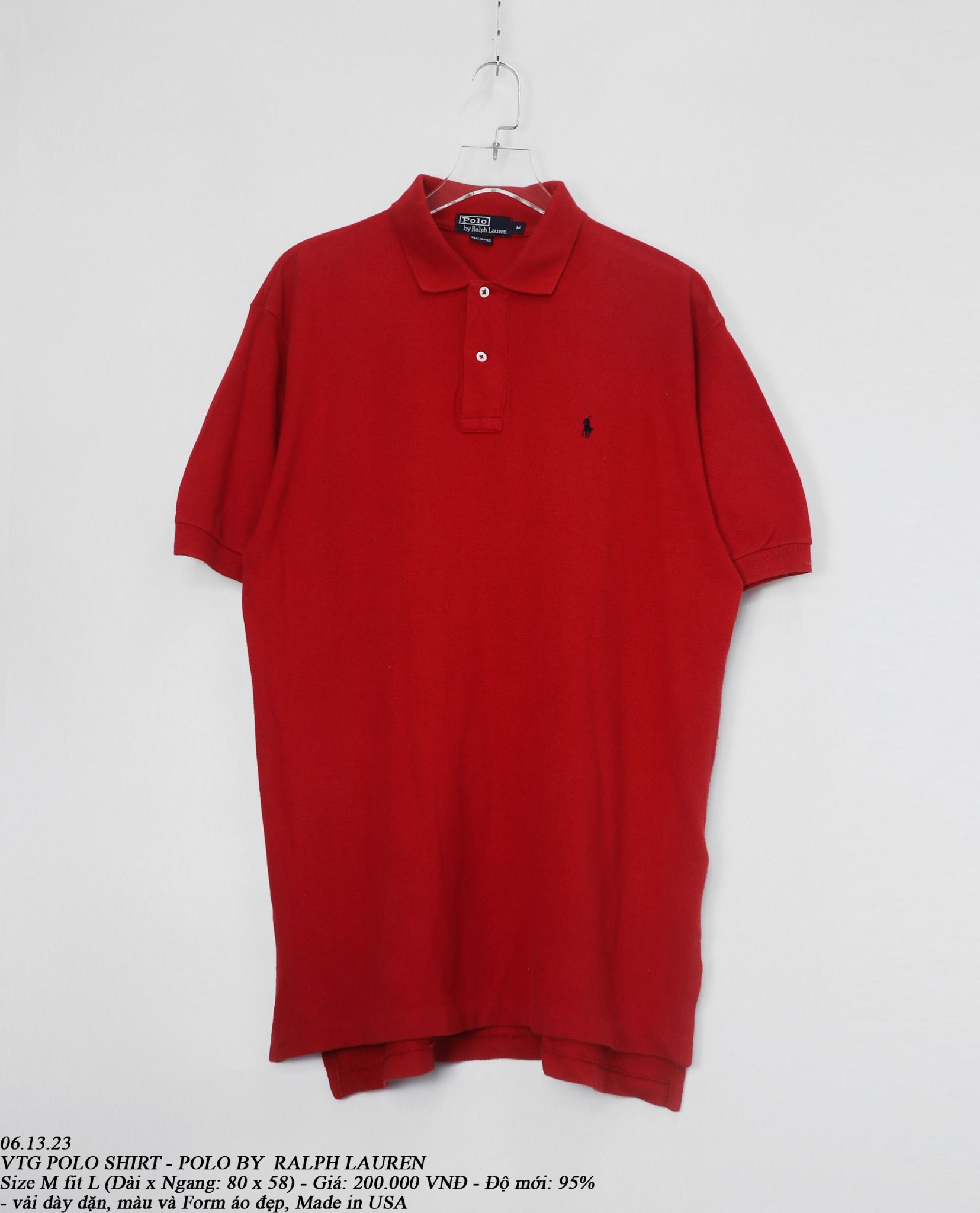 06.13.23 - VTG POLO SHIRT - POLO BY RALPH LAUREN