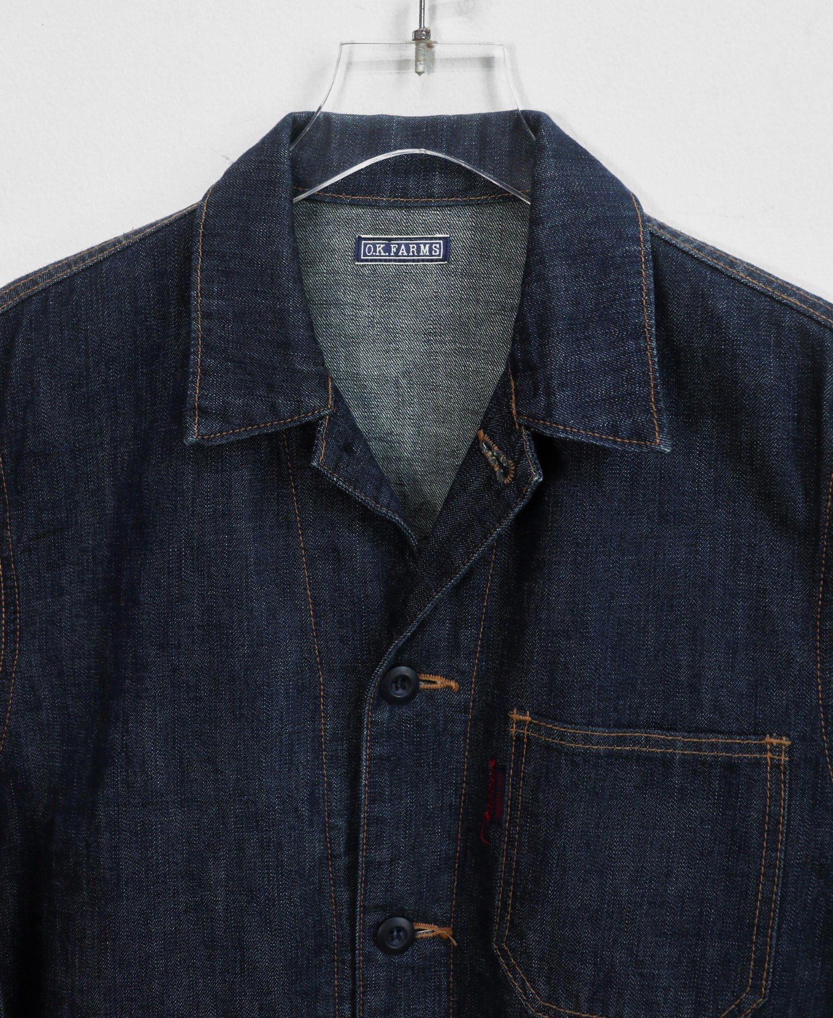 11.12.23 - VTG CHORE COAT DENIM JACKET - OK FARMS