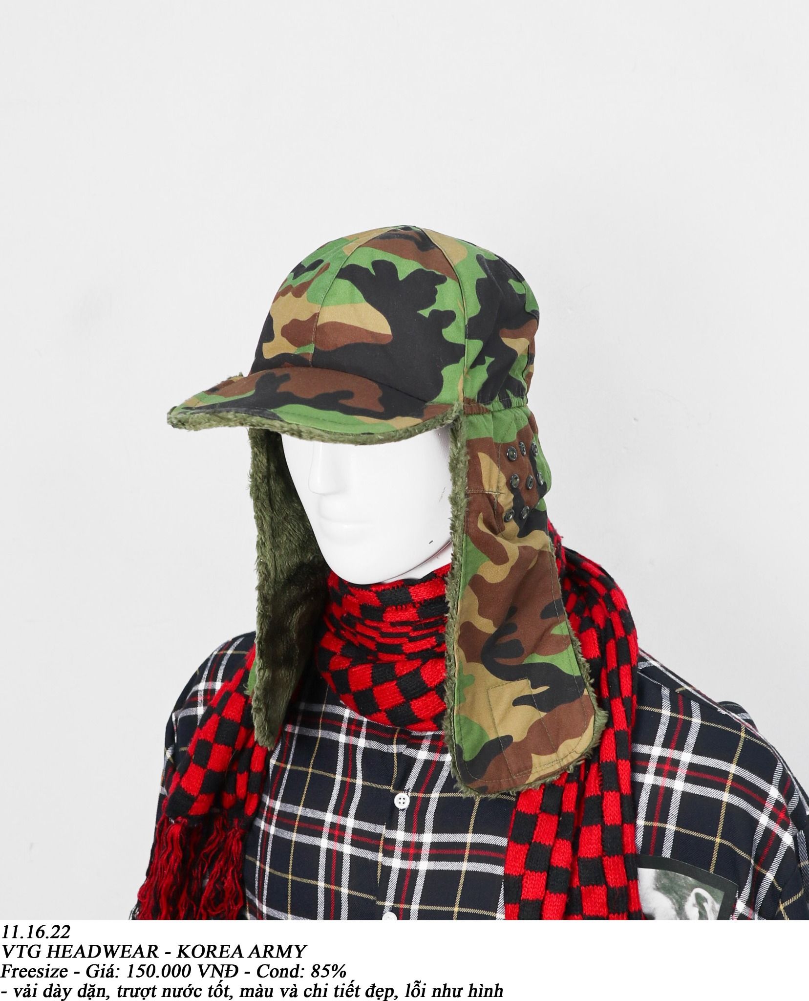 11.16.22 - VTG HEADWEAR - KOREA ARMY