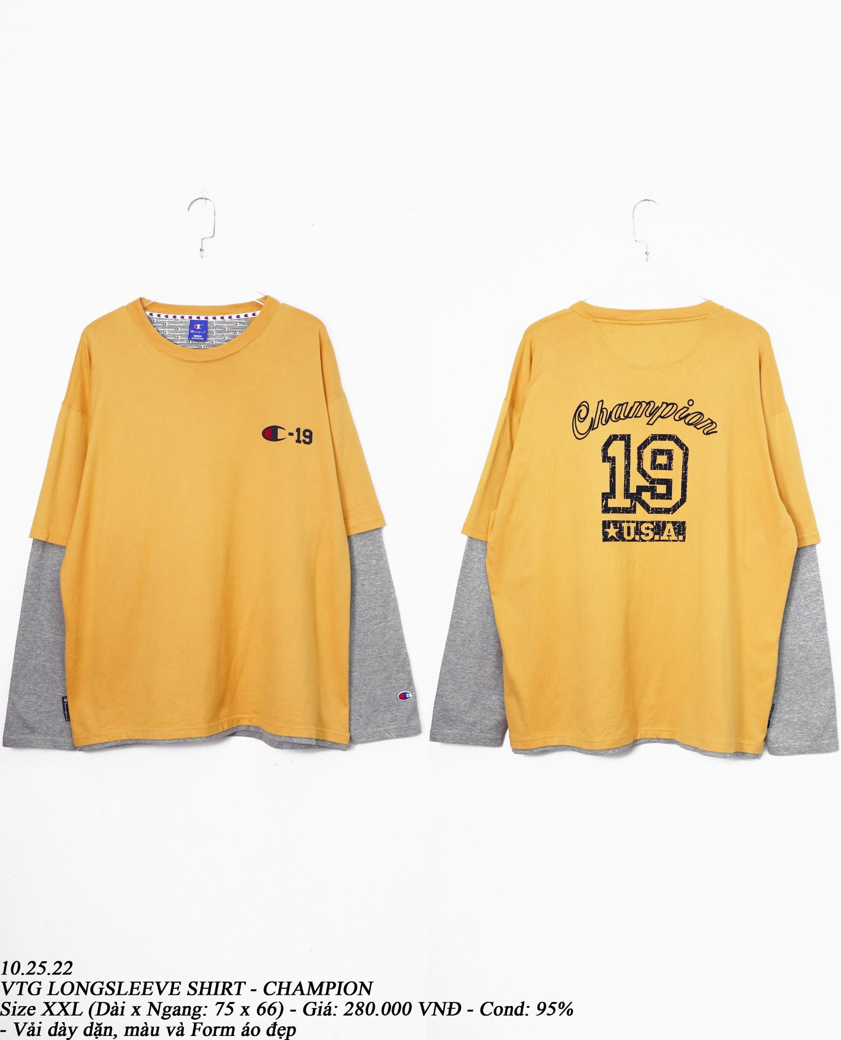 10.25.22 - VTG LONGSLEEVE SHIRT - CHAMPION