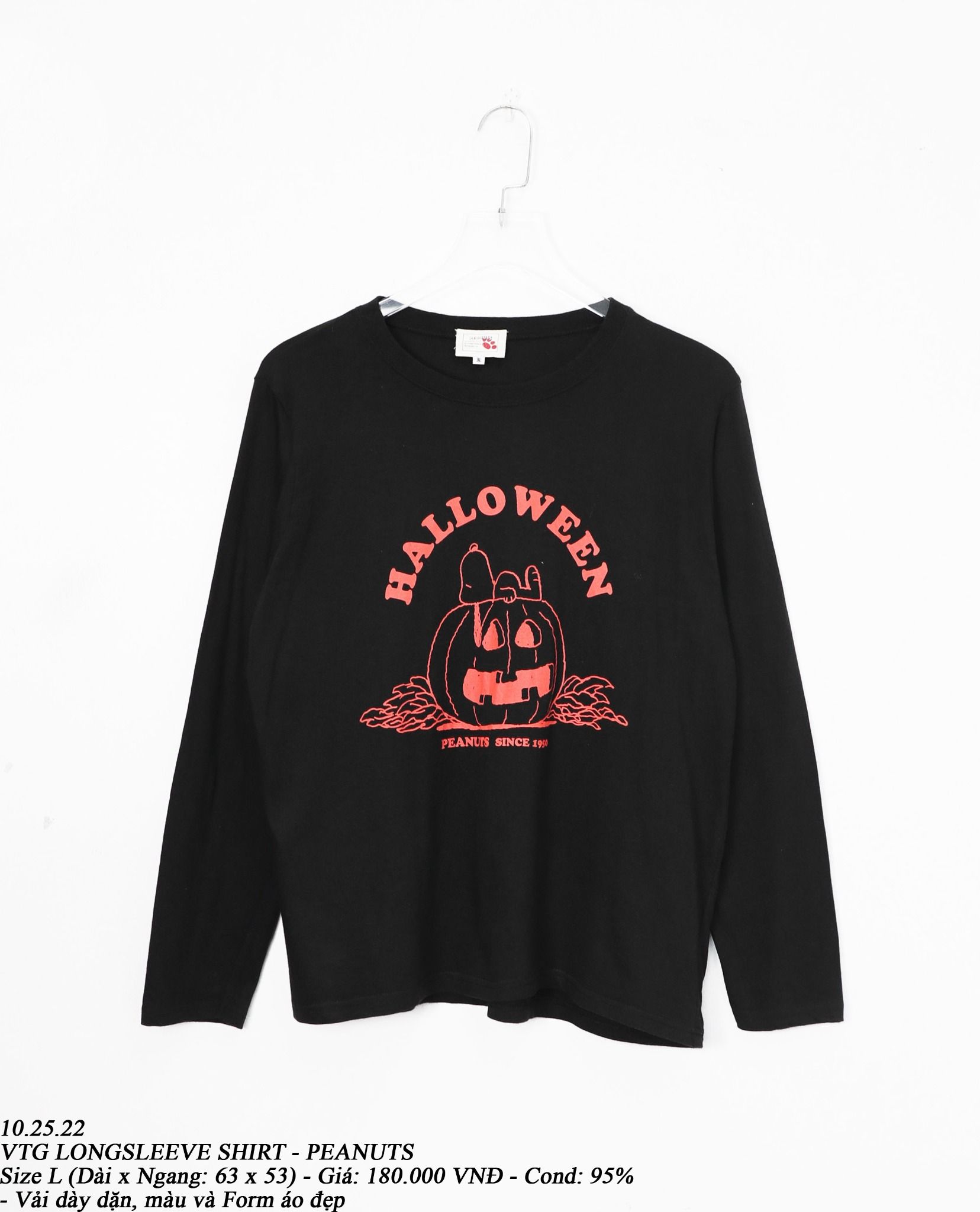 10.25.22 - VTG LONGSLEEVE SHIRT - PEANUTS