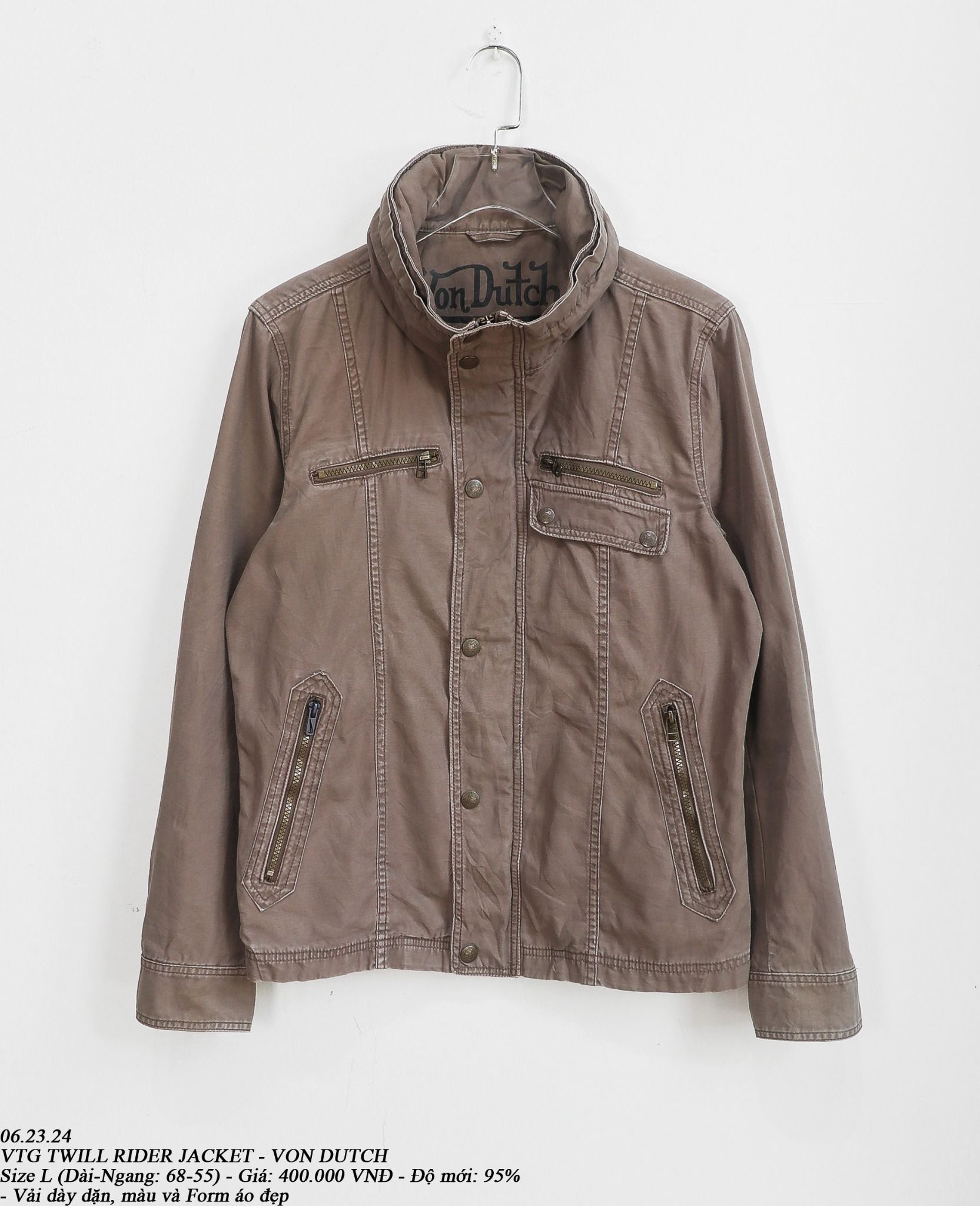 06.23.24 - VTG TWILL RIDER JACKET - VON DUTCH