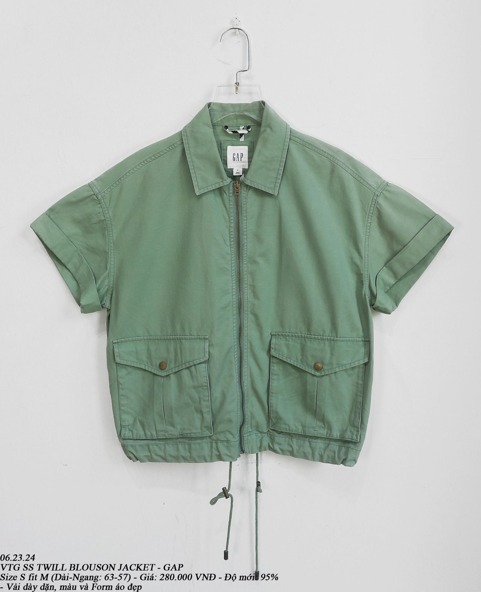 06.23.24 - VTG SS TWILL BLOUSON JACKET - GAP