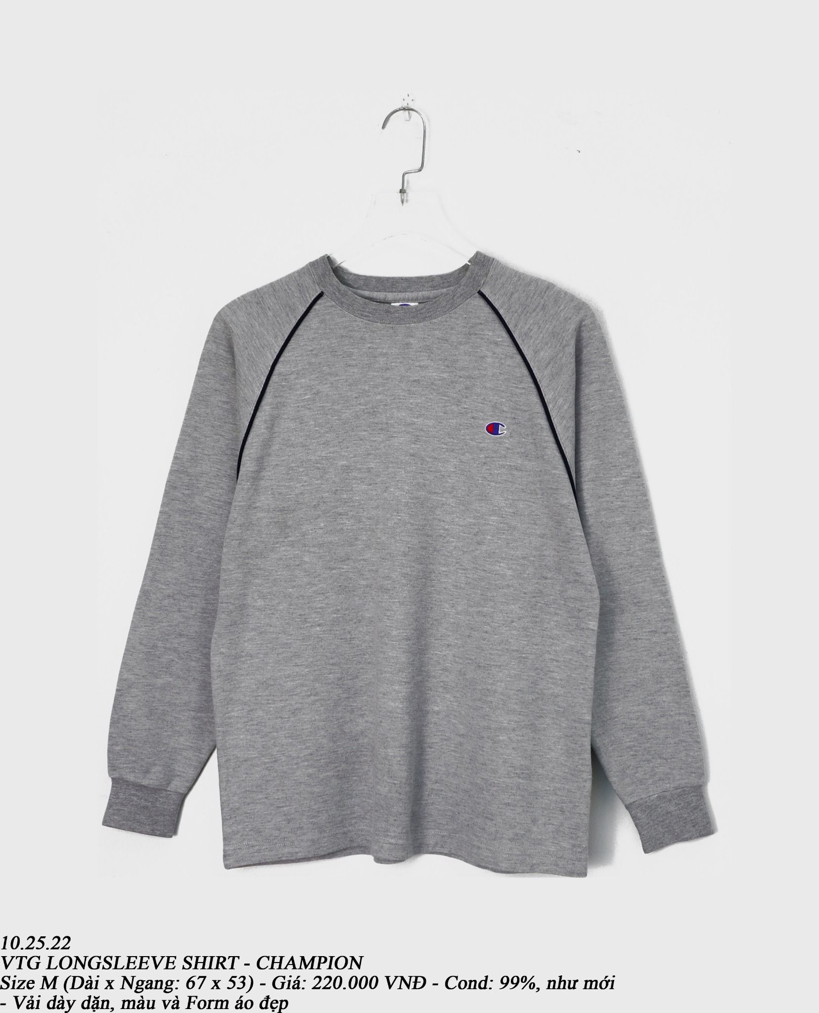 10.25.22 - VTG LONGSLEEVE SHIRT - CHAMPION