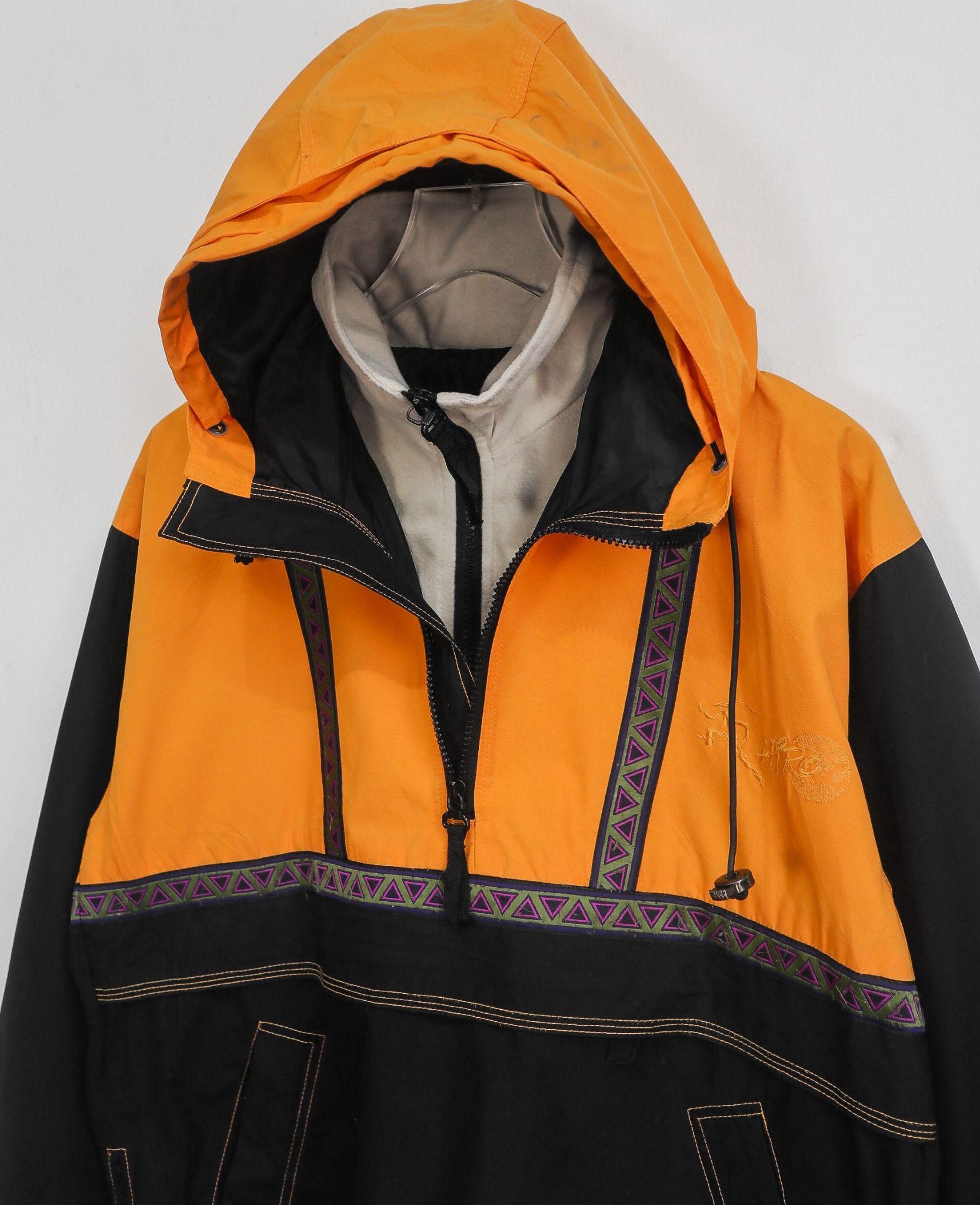 06.23.24 - VTG QUARTER ZIP DOUBLE COLLAR WINDBREAKER JACKET - X LEVEL