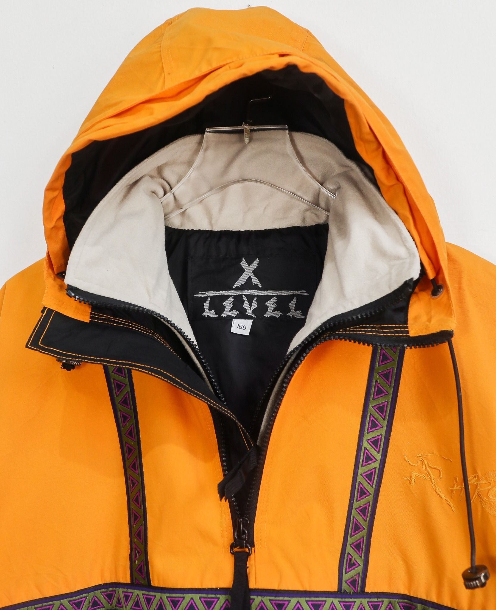 06.23.24 - VTG QUARTER ZIP DOUBLE COLLAR WINDBREAKER JACKET - X LEVEL