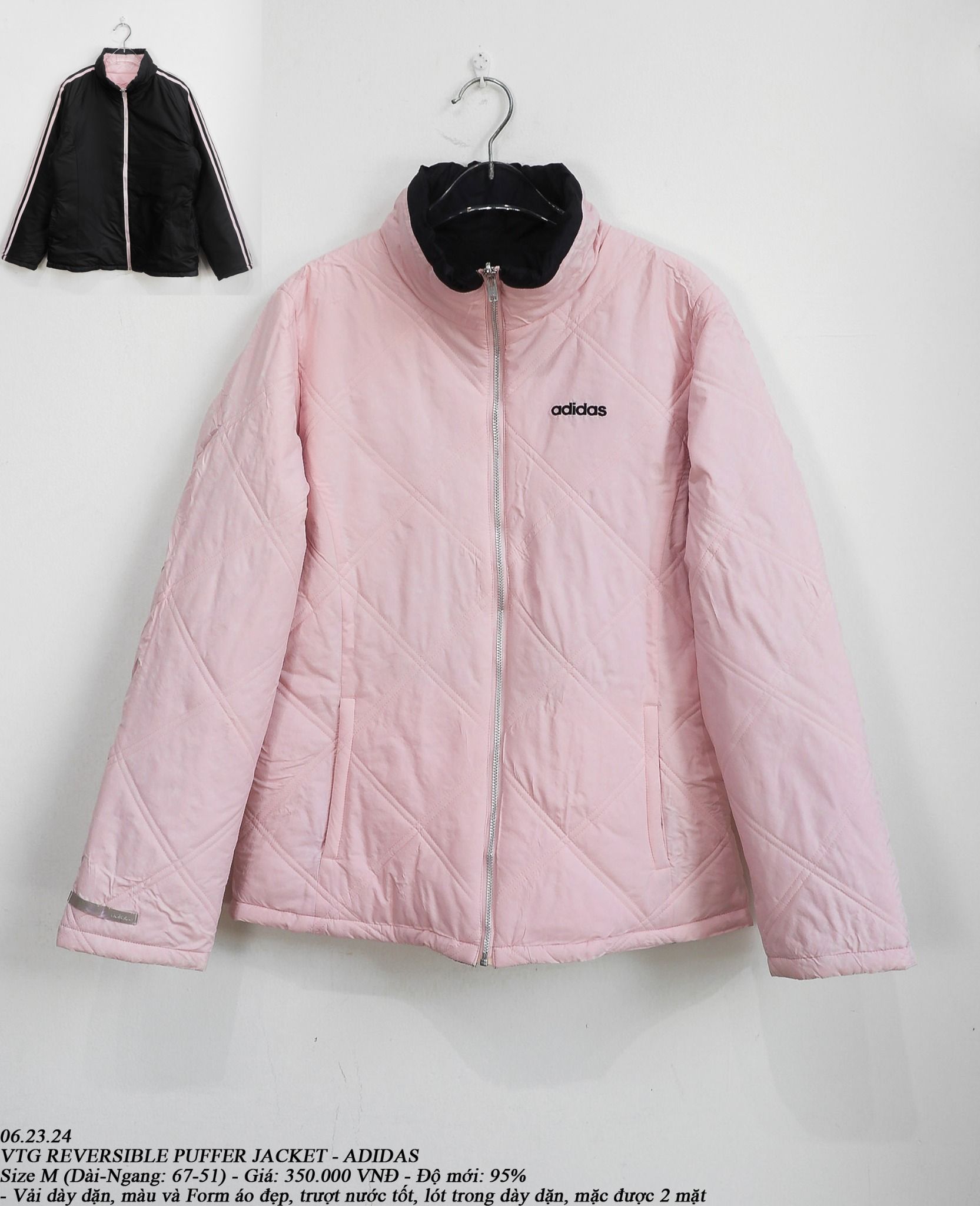 06.23.24 - VTG REVERSIBLE PUFFER JACKET - ADIDAS