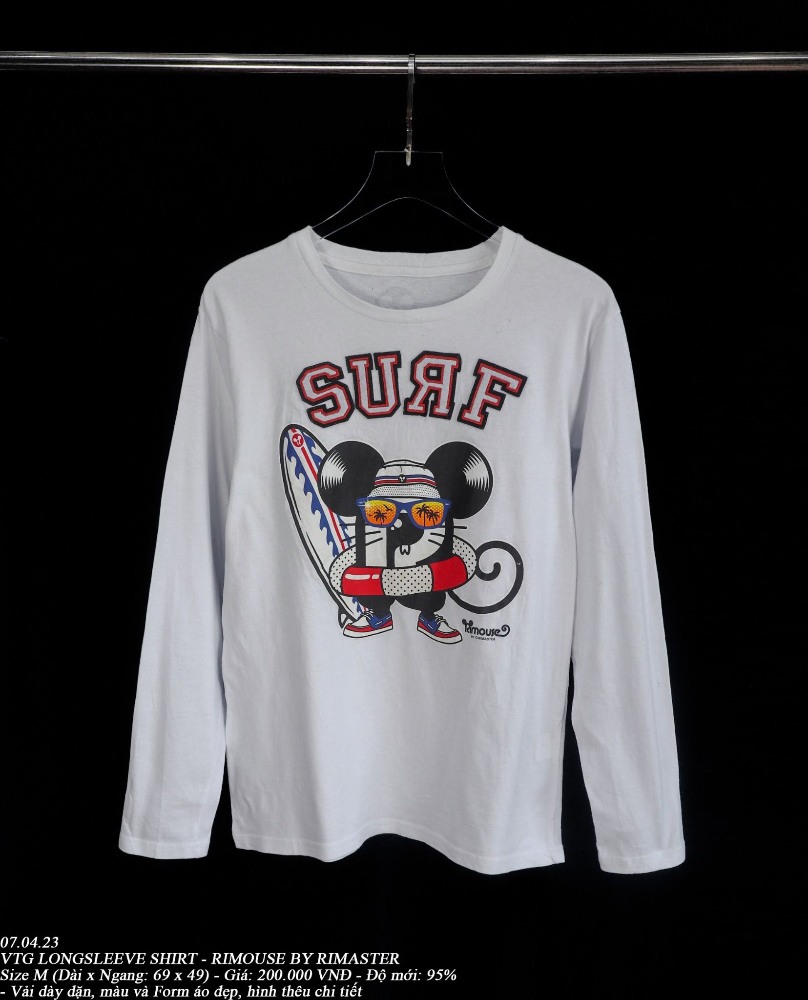 07.04.23 - VTG LONGSLEEVE SHIRT - RIMOUSE BY RIMASTER