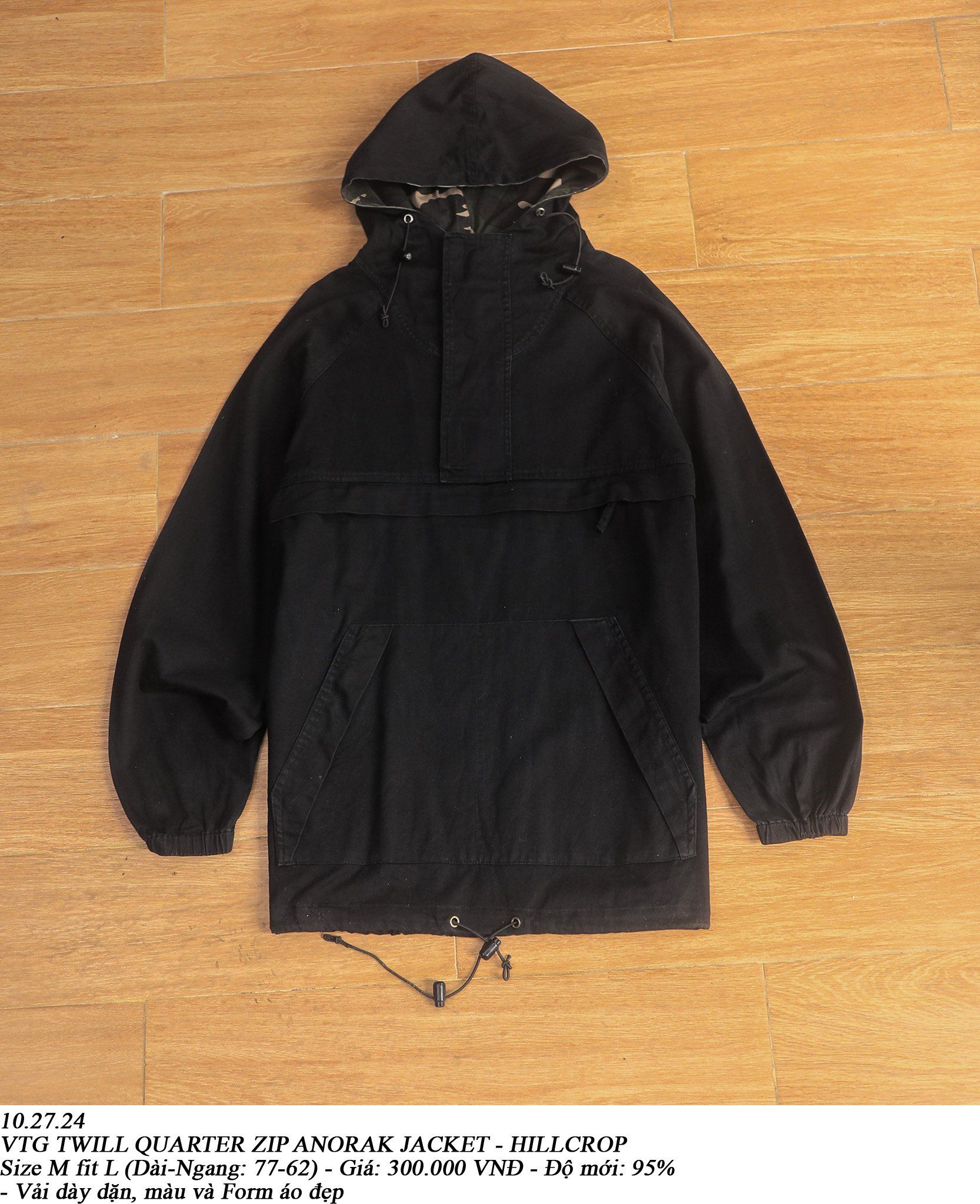 10.27.24 - VTG TWILL QUARTER ZIP JACKET - HILLCROP