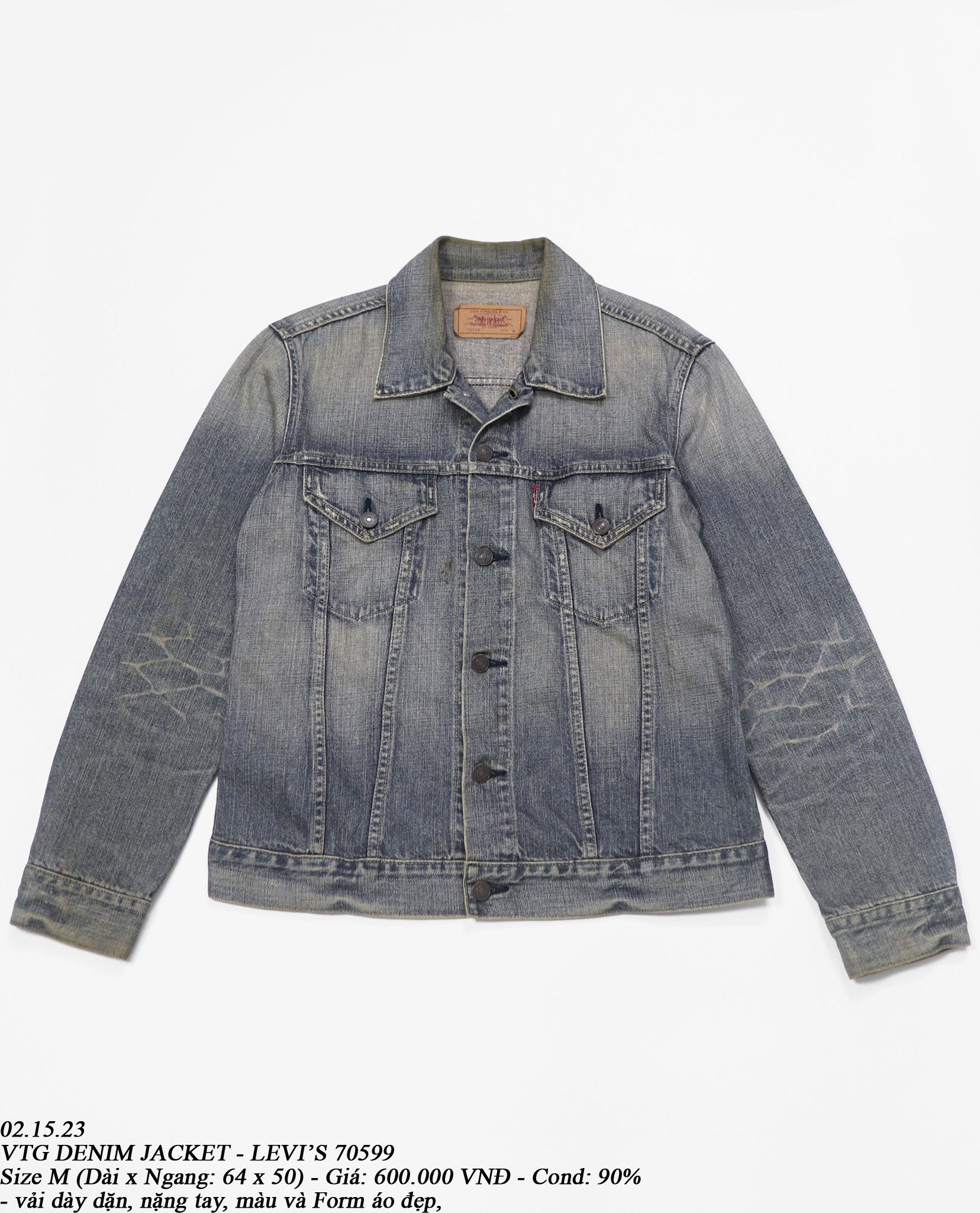 02.15.23 - VTG DENIM JACKET - LEVI'S 70599