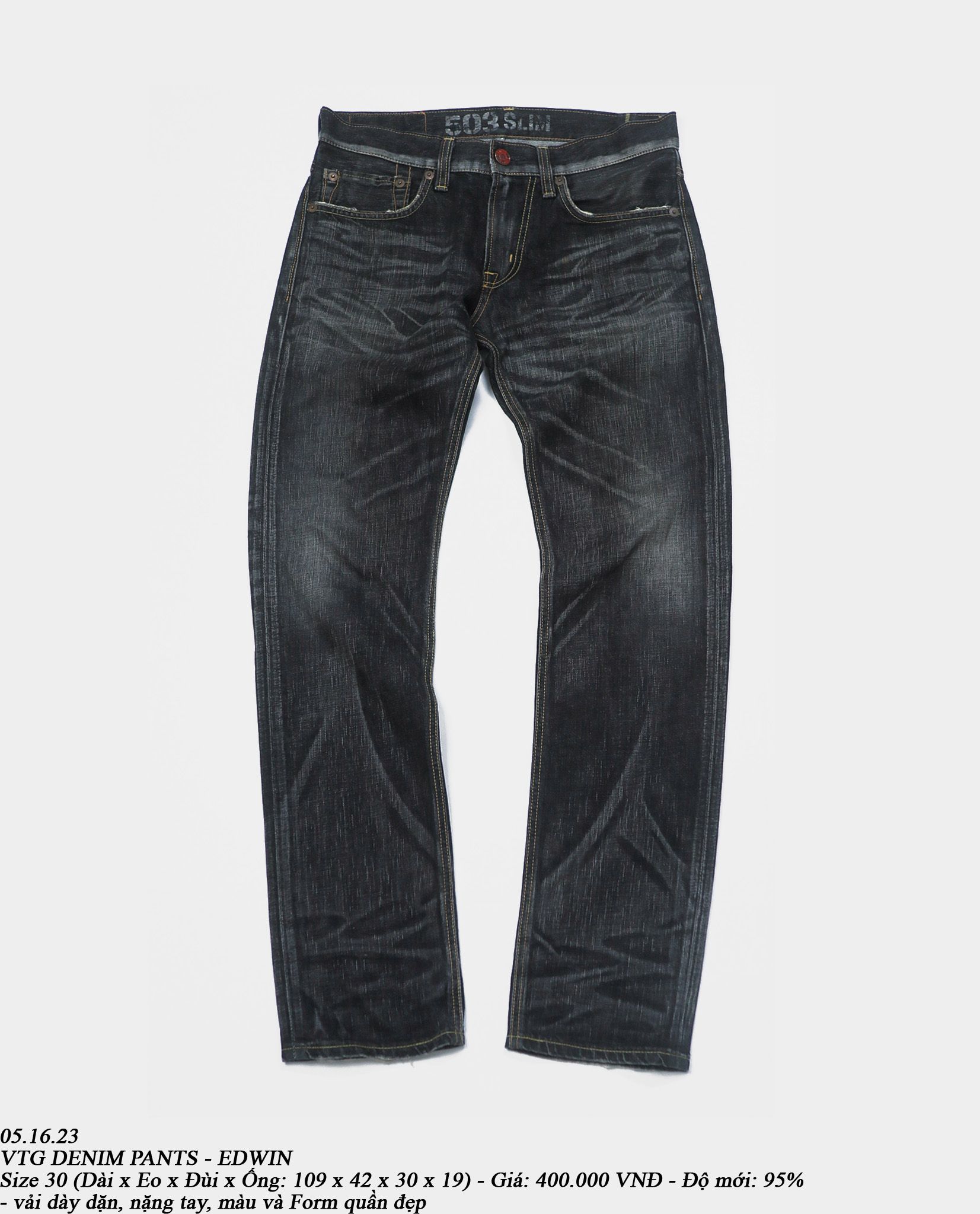 05.16.23 - VTG DENIM PANTS - EDWIN
