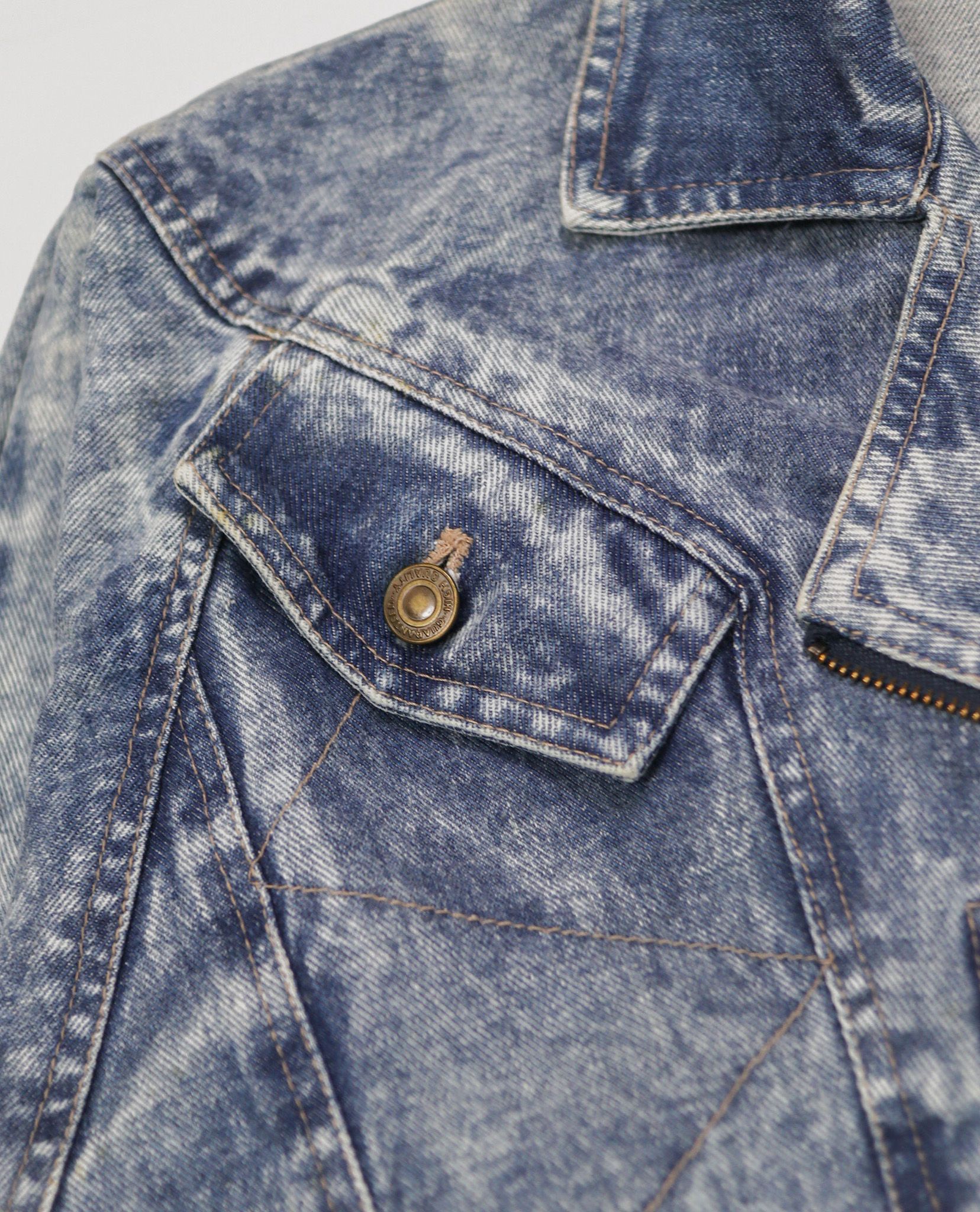 02.15.23 - VTG CROPPED RIDER DENIM JACKET - HAMA-STA