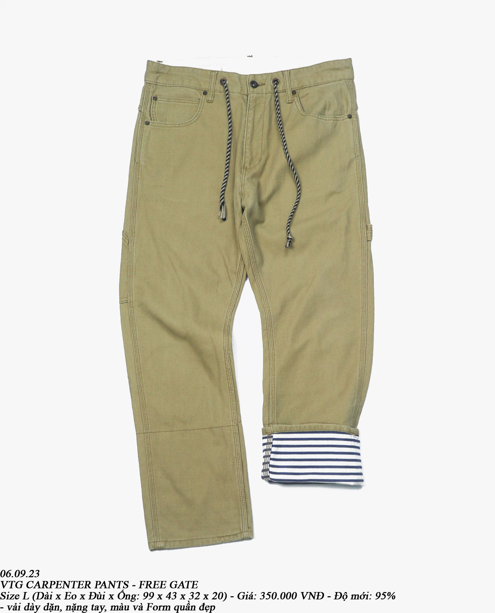06.09.23 - VTG CARPENTER PANTS PANTS - FREE GATE