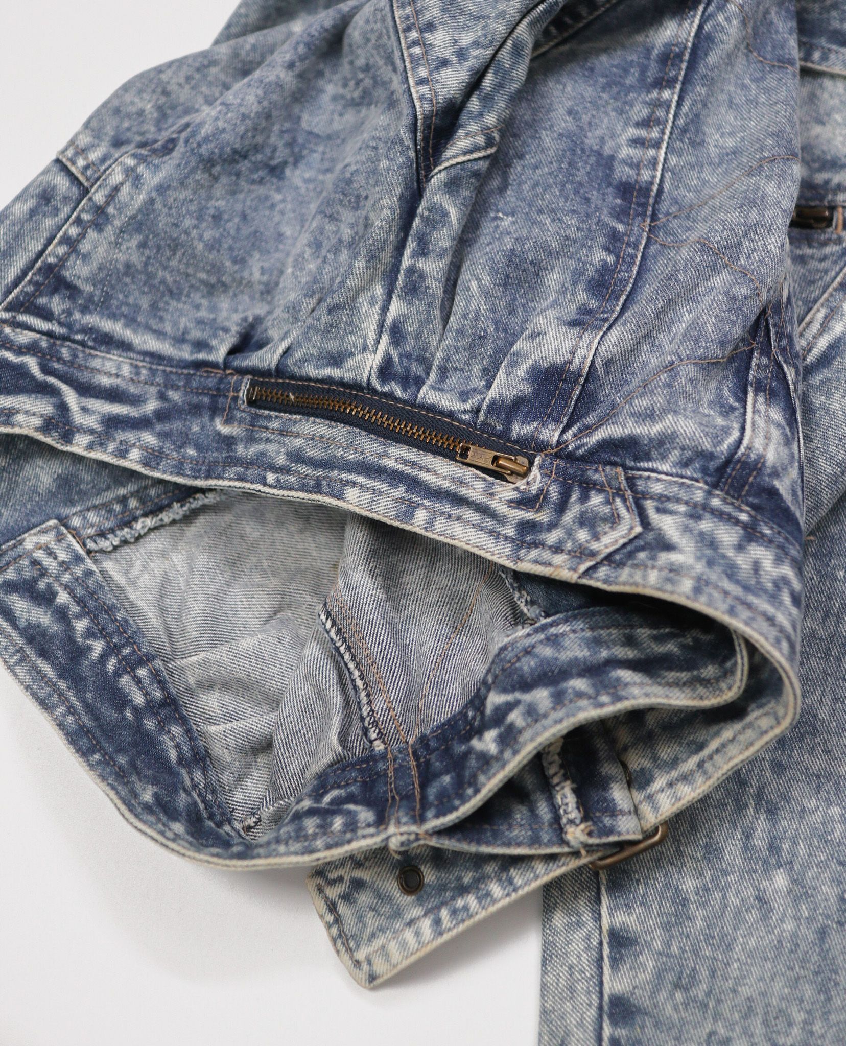 02.15.23 - VTG CROPPED RIDER DENIM JACKET - HAMA-STA
