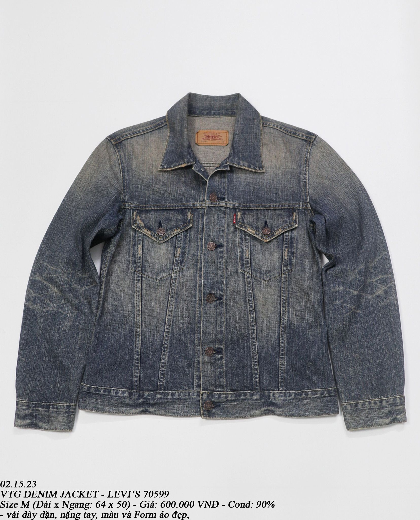 02.15.23 - VTG DENIM JACKET - LEVI'S 70599