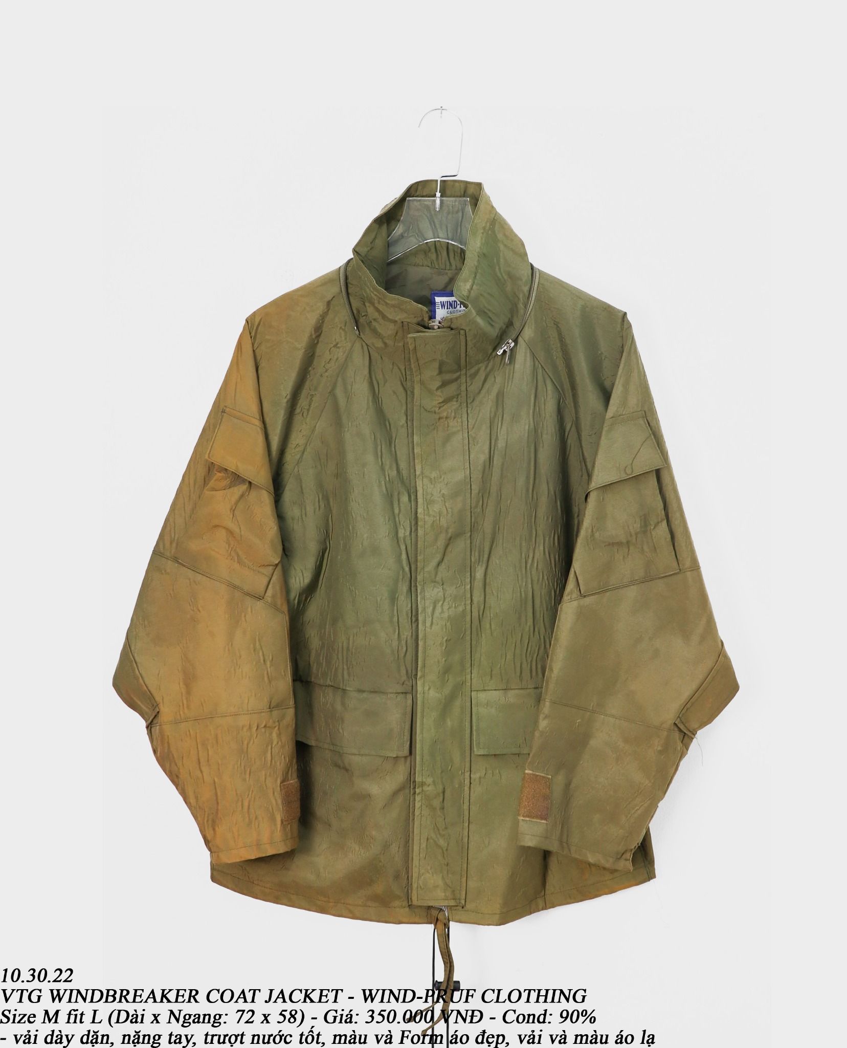 10.30.22 - VTG WINDBREAKER COAT JACKET - WIND-PRUF CLOTHING