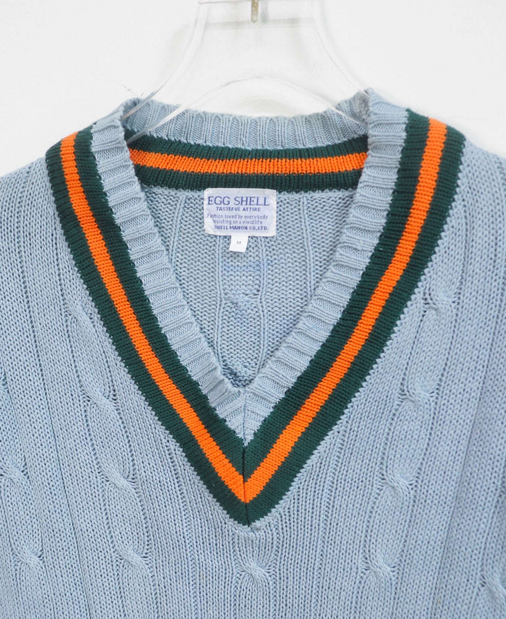10.24.23 - VTG KNIT SWEATSHIRT - EGG SHELL