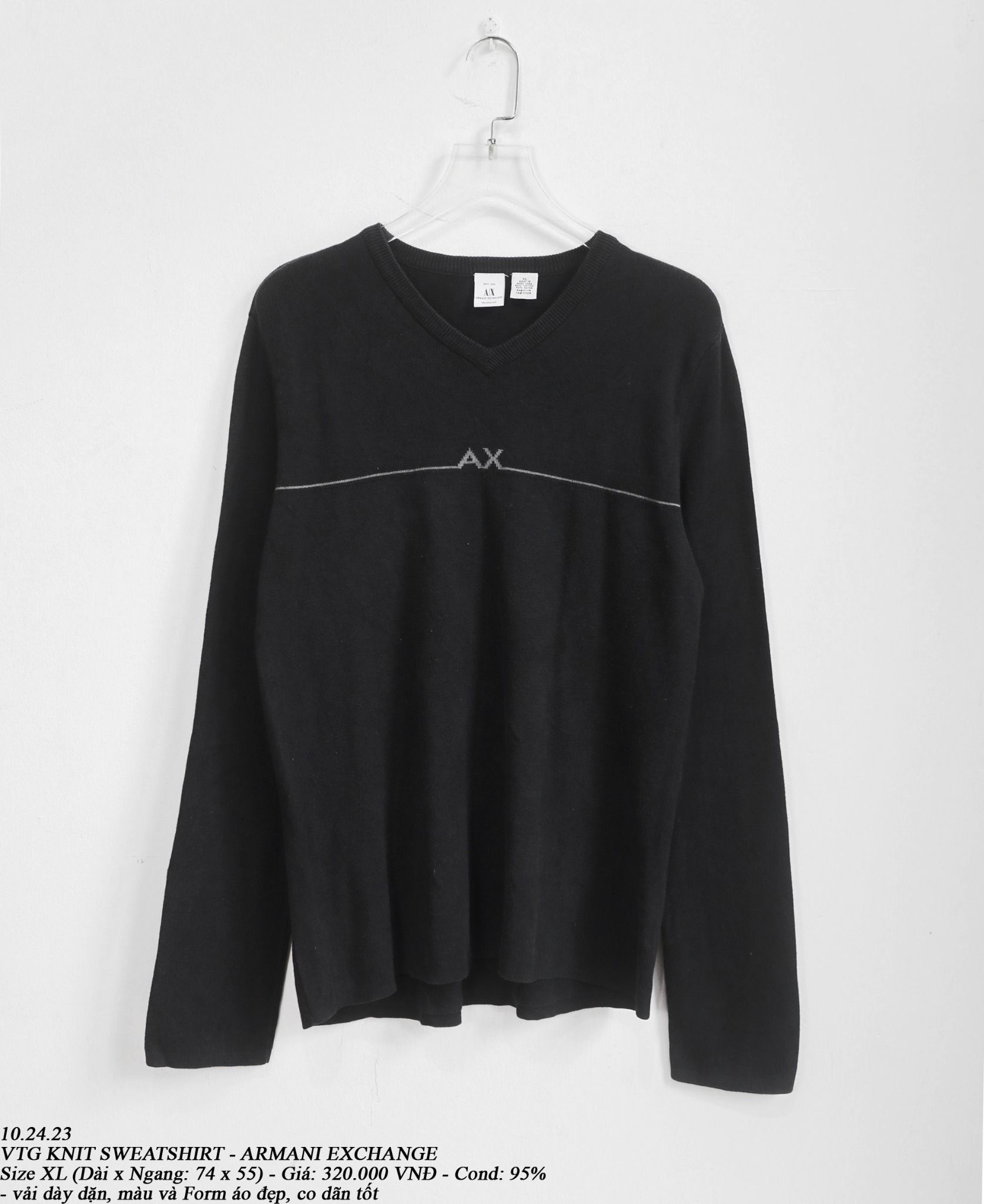 10.24.23 - VTG KNIT SWEATSHIRT - ARMANI EXCHANGE