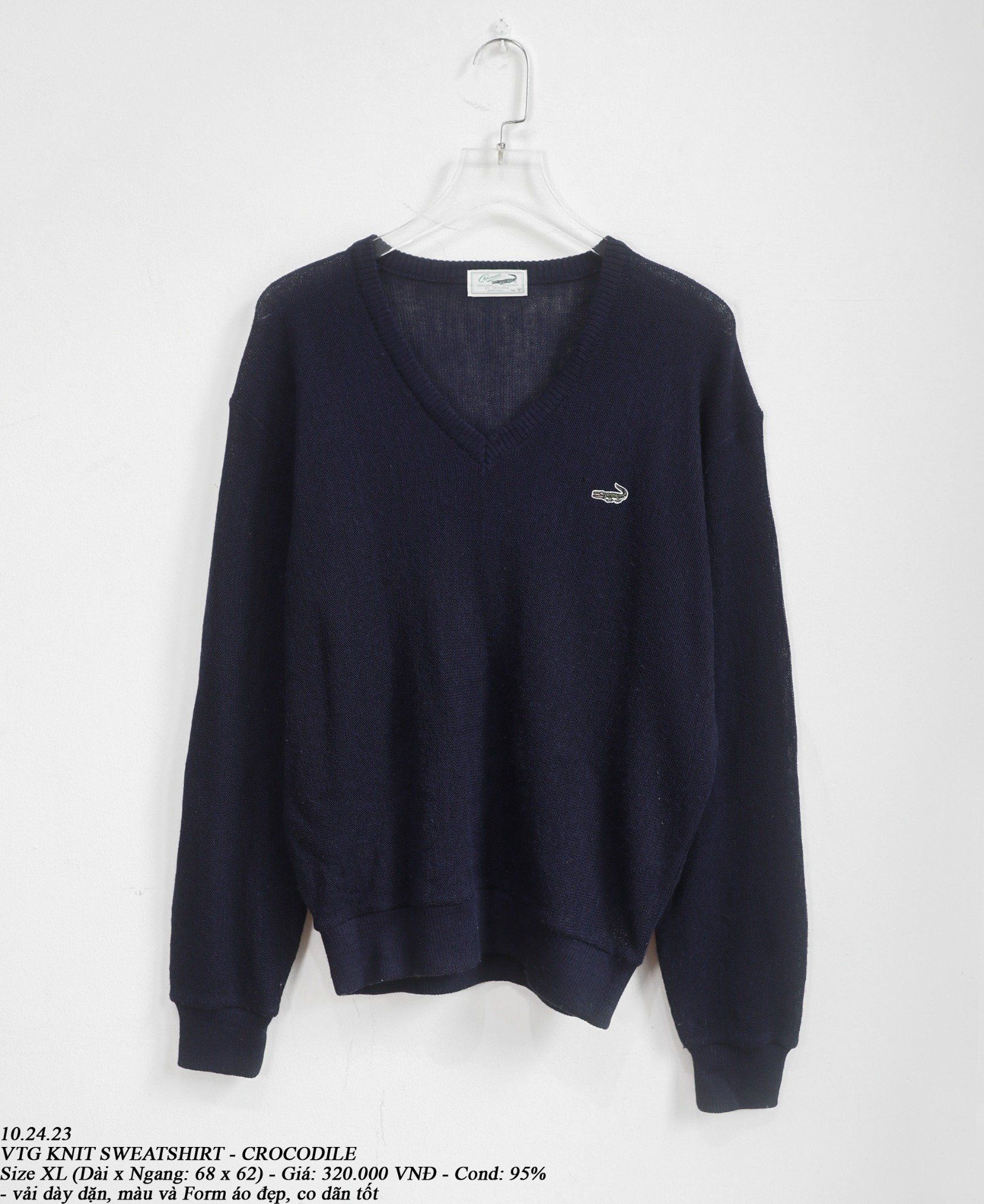 10.24.23 - VTG KNIT SWEATSHIRT - CROCODILE