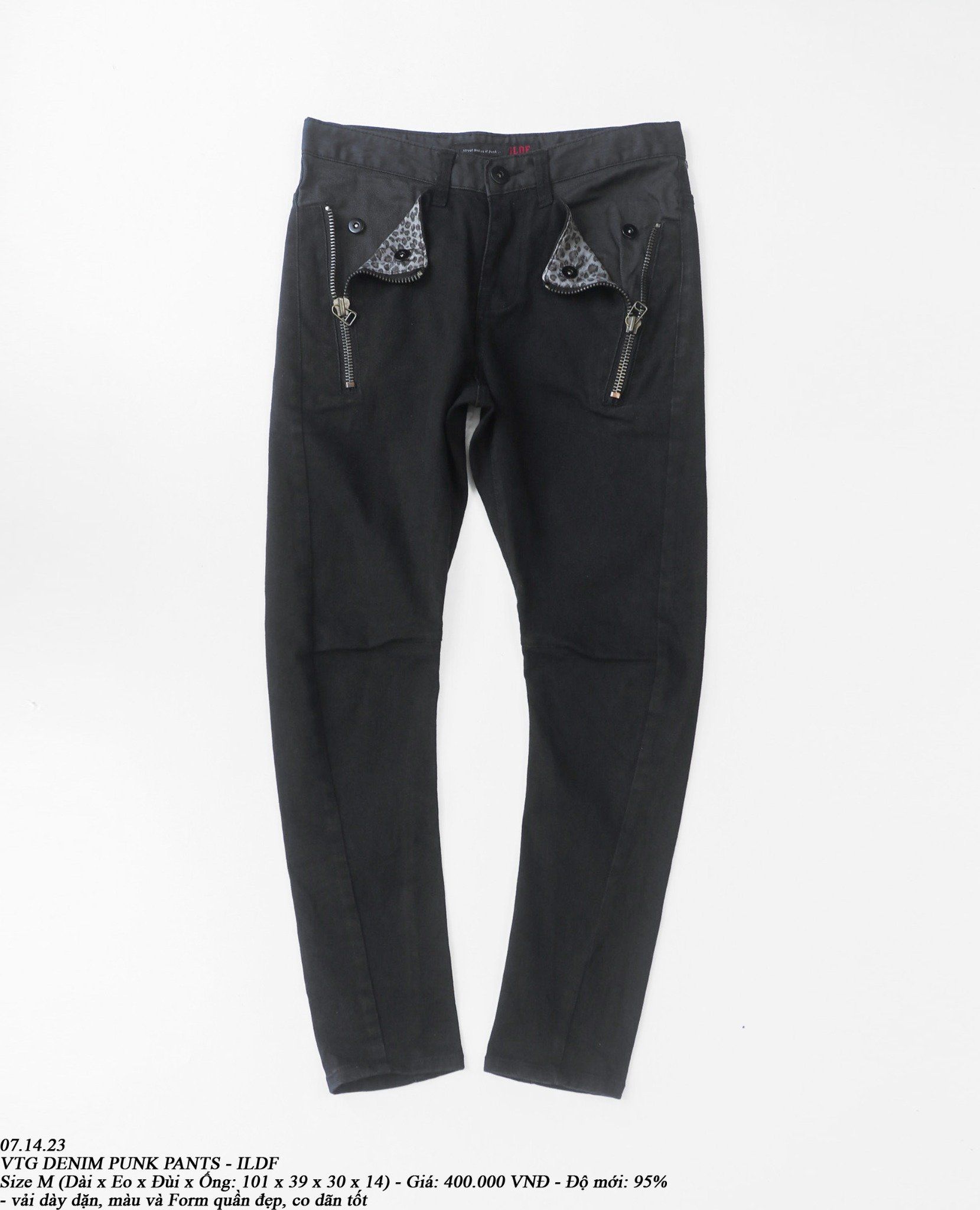 07.14.23 - VTG PUNK DENIM PANTS - ILDF