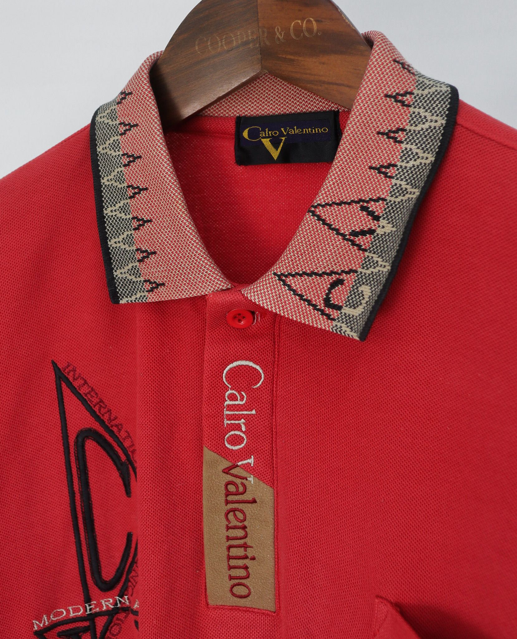07.25.23 - VTG LONGSLEEVE POLO SHIRT - CALRO VALENTINO