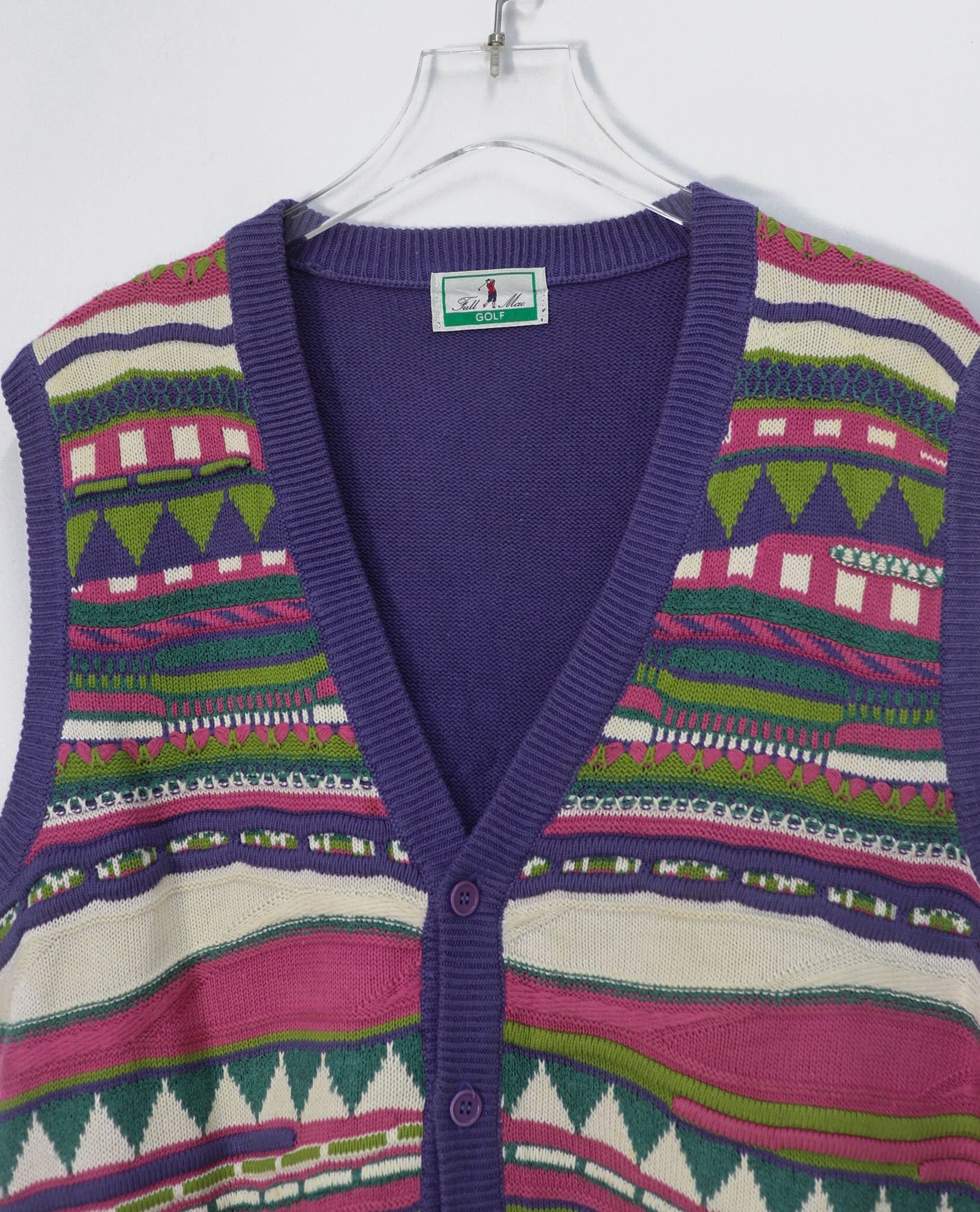02.14.23 - VTG KNIT VEST JACKET - FULL MAC GOLF