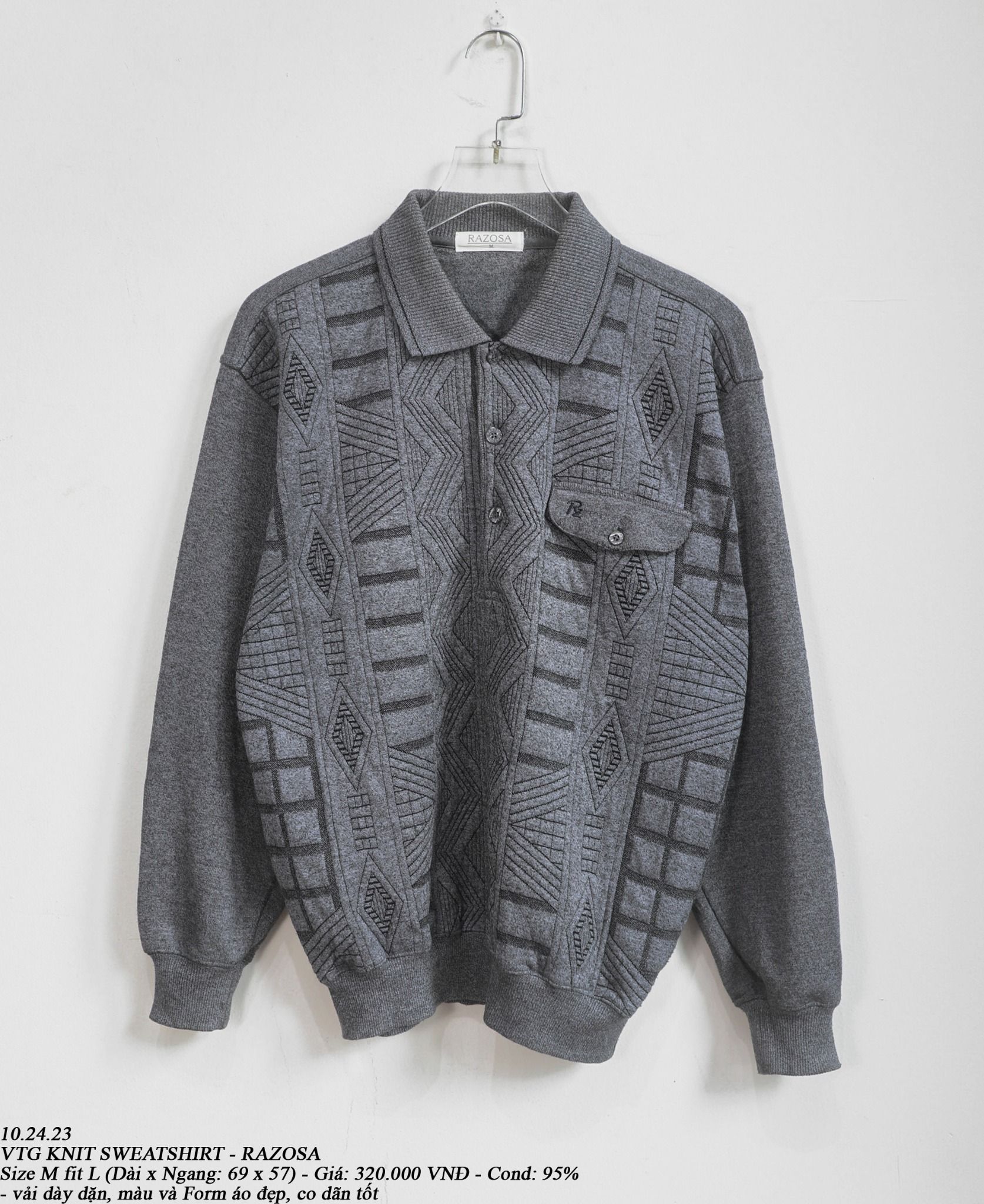 10.24.23 - VTG KNIT SWEATSHIRT - RAZOSA