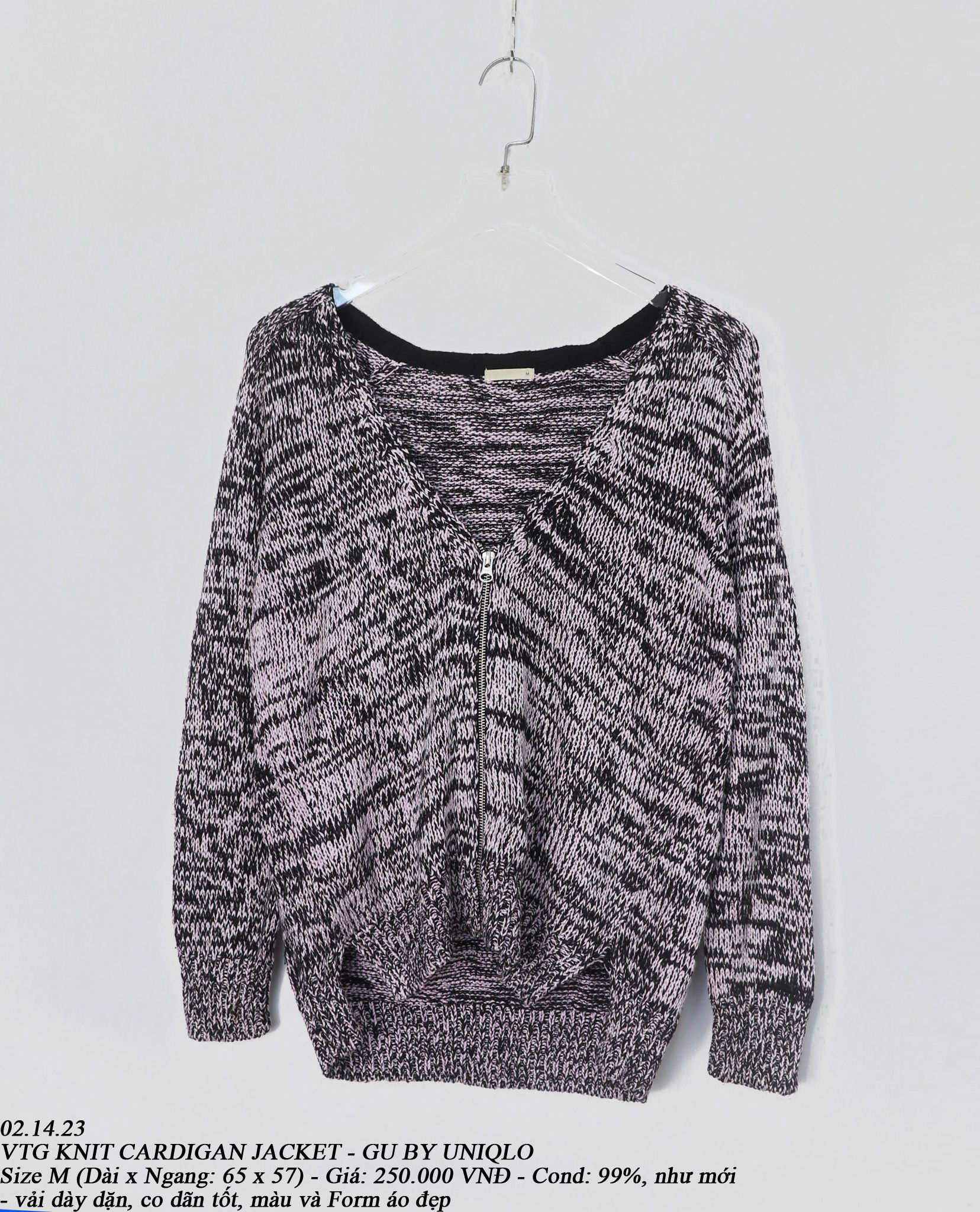 02.14.23 - VTG KNIT CARDIGAN JACKET - GU BY UNIQLO