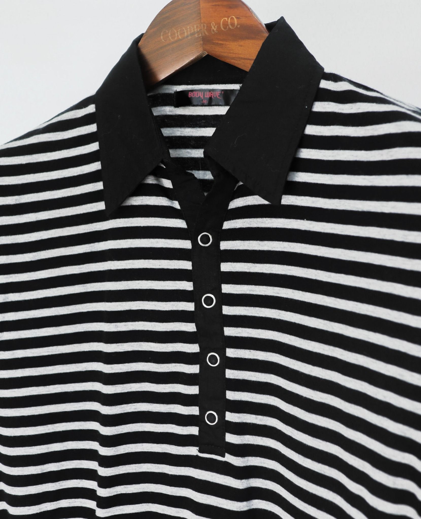 07.20.23 - VTG LONGSLEEVE POLO SHIRT - BODY WAVE