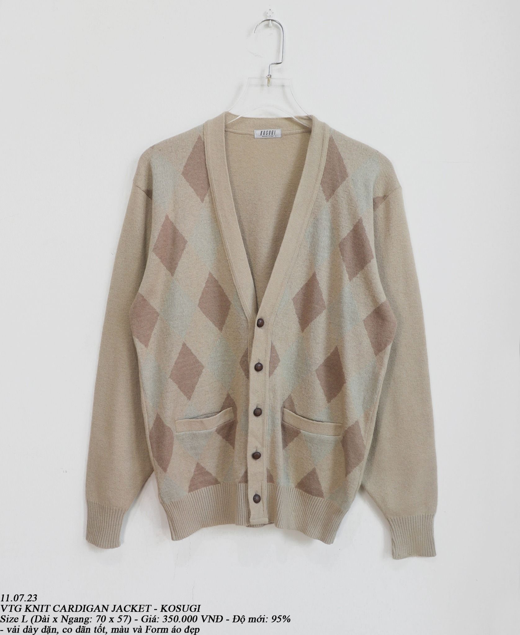 11.07.23 - VTG KNIT CARDIGAN JACKET - KOSUGI