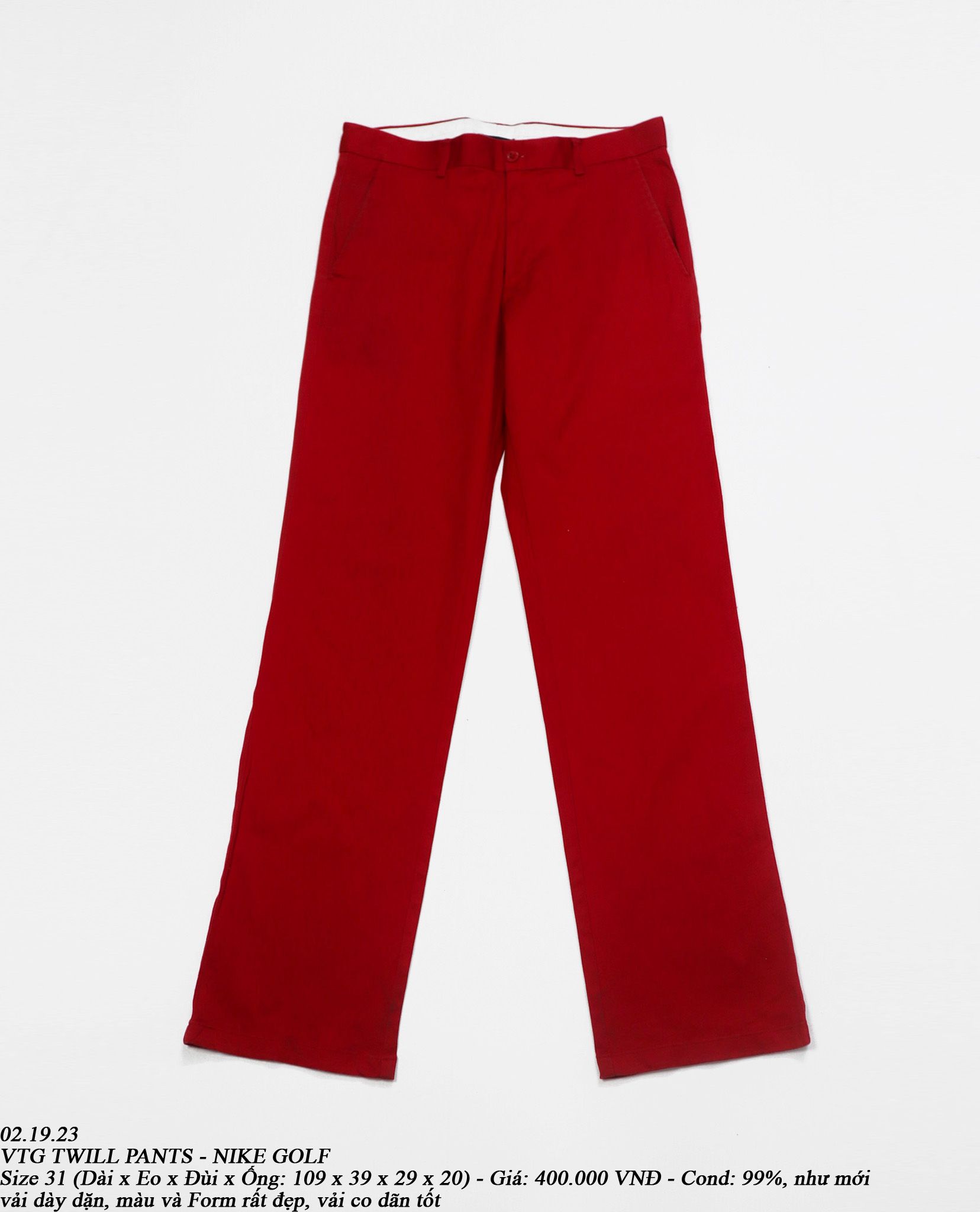 02.19.23 - VTG TWILL PANTS - NIKE GOLF