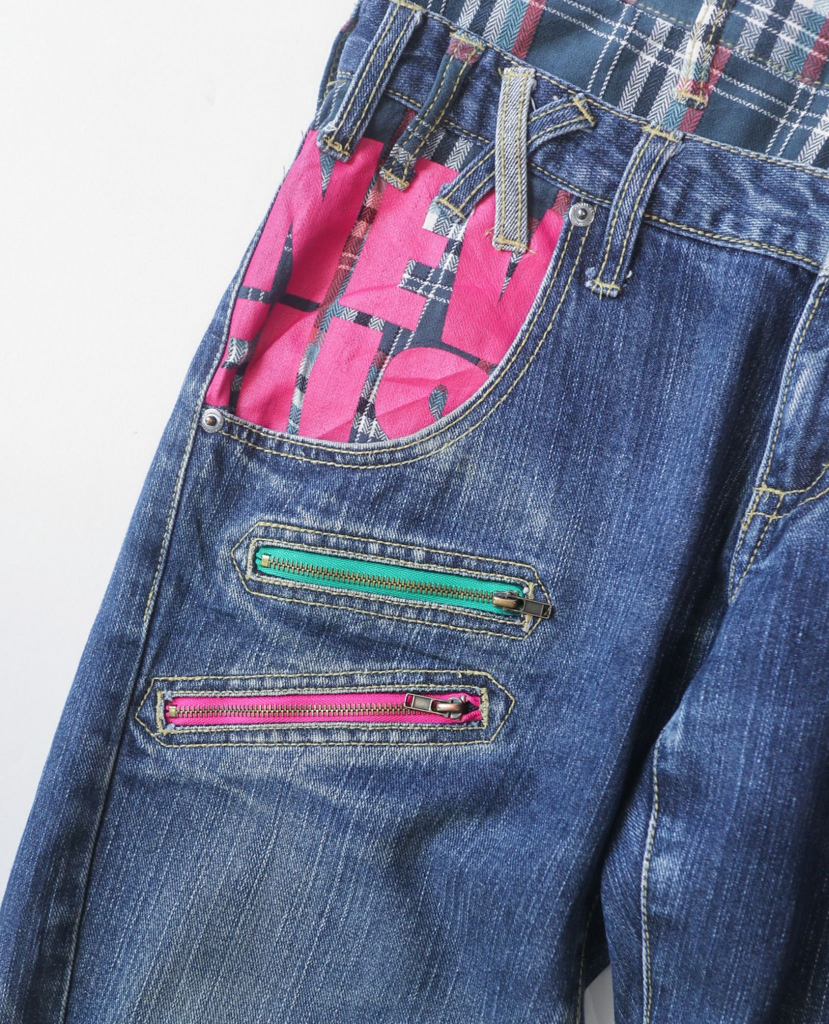 07.14.23 - VTG DOUBLE WAISTED DENIM PANTS