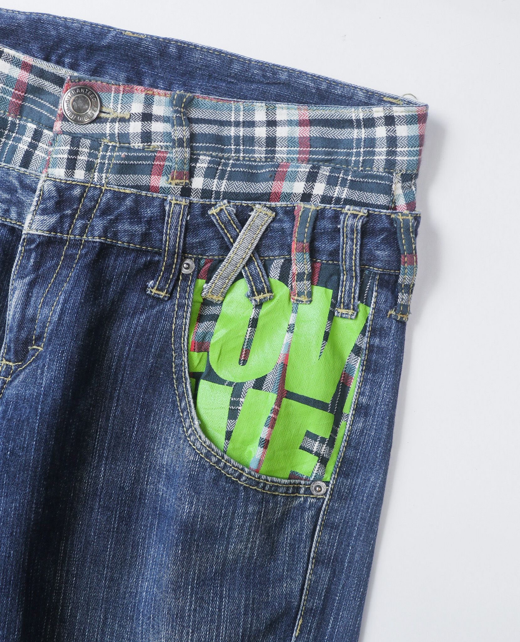 07.14.23 - VTG DOUBLE WAISTED DENIM PANTS