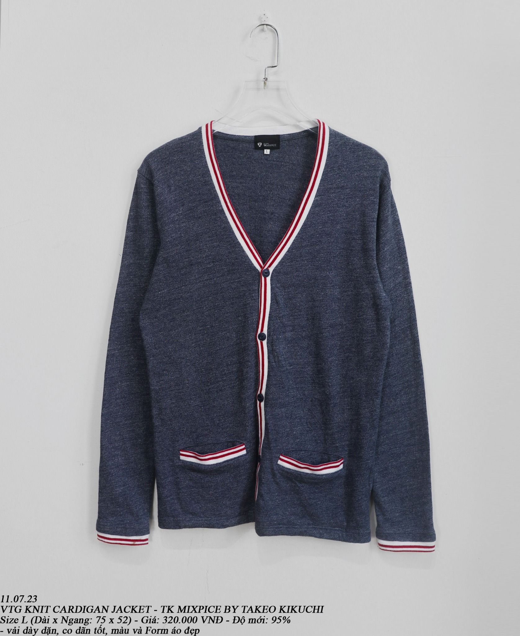 11.07.23 - VTG KNIT CARDIGAN JACKET - TK MIXPICE BY TAKEO KIKUCHI